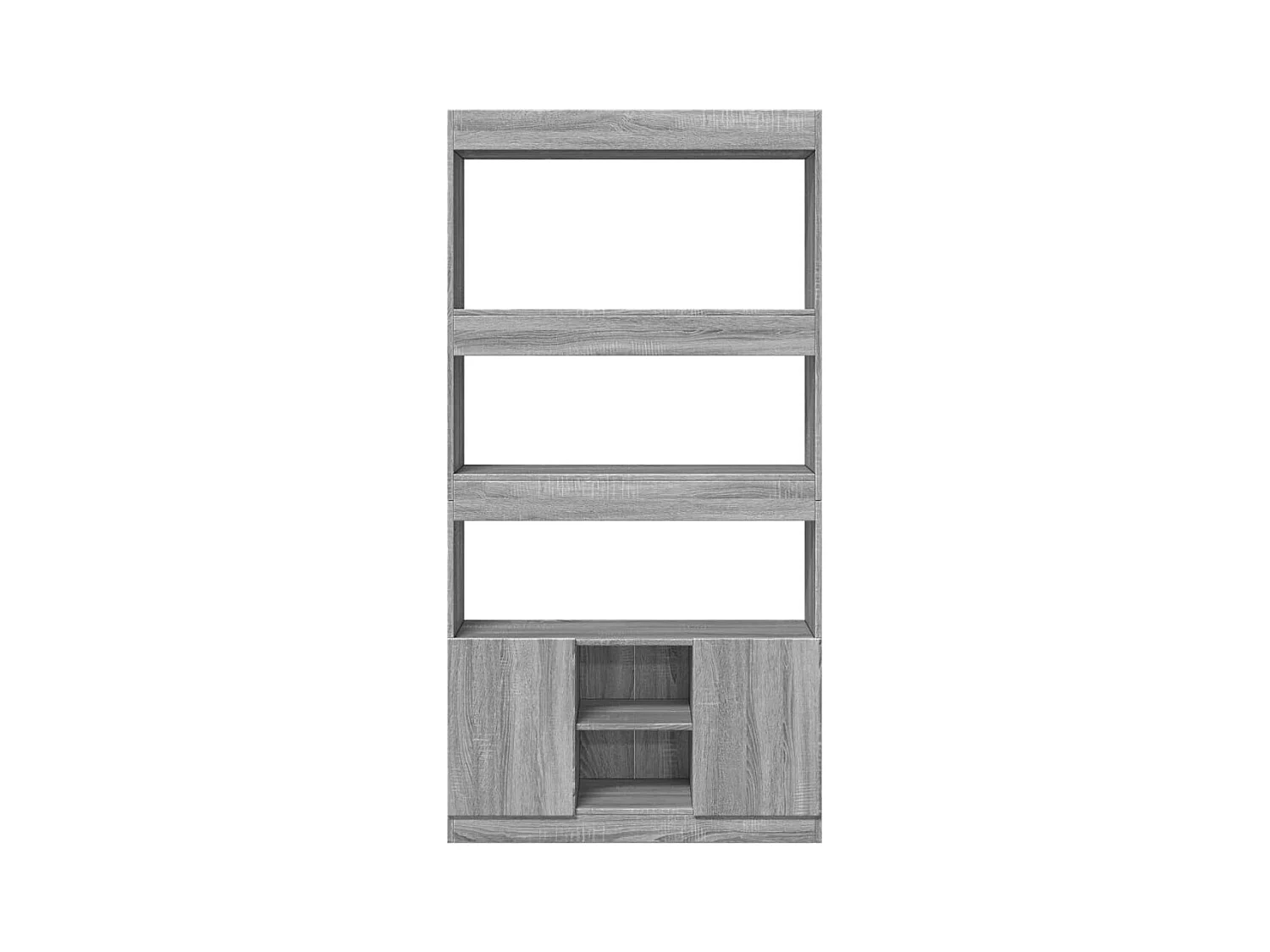 Bibliothèque sonoma gris 92x33x180 cm bois d'ingénierie