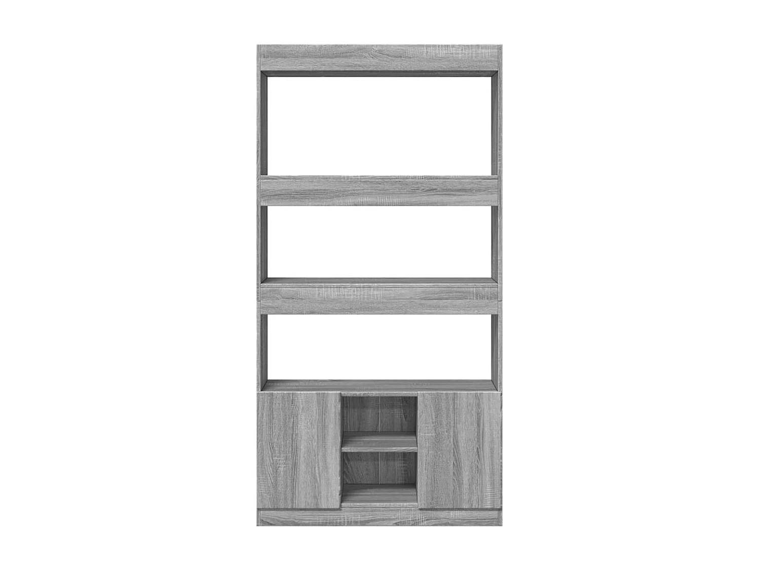 Bibliothèque sonoma gris 92x33x180 cm bois d'ingénierie