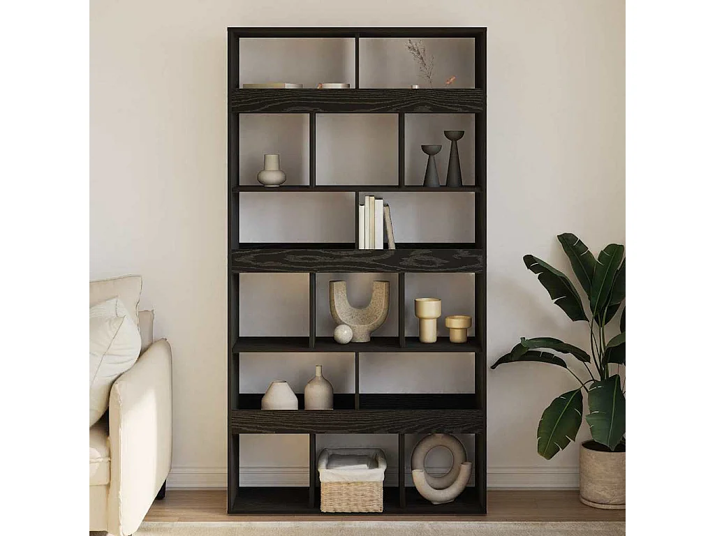 Bibliothèque Chêne noir 100 x 33 x 187,5 cm Bois d'ingénierie