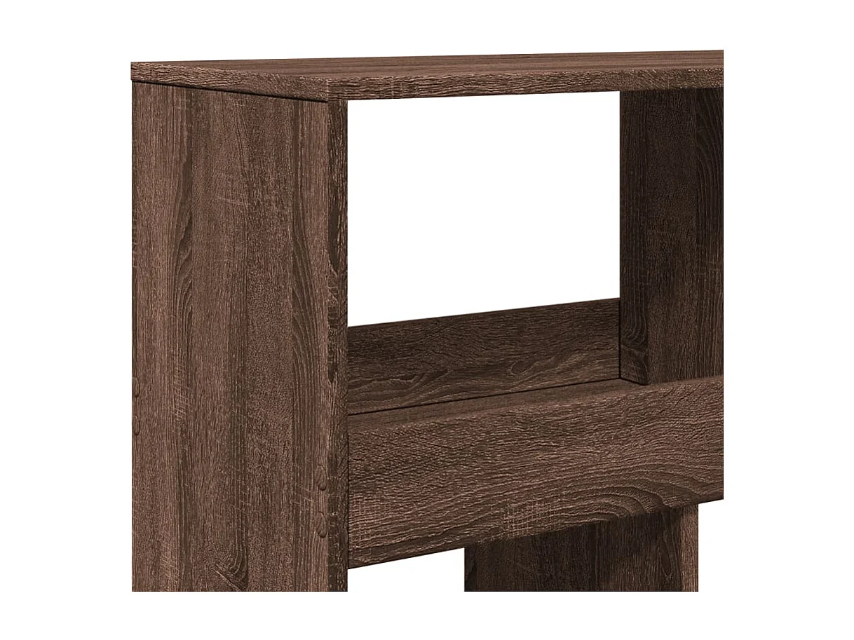 Bibliothèque / Cloison de séparation chêne marron bois d'ingénierie