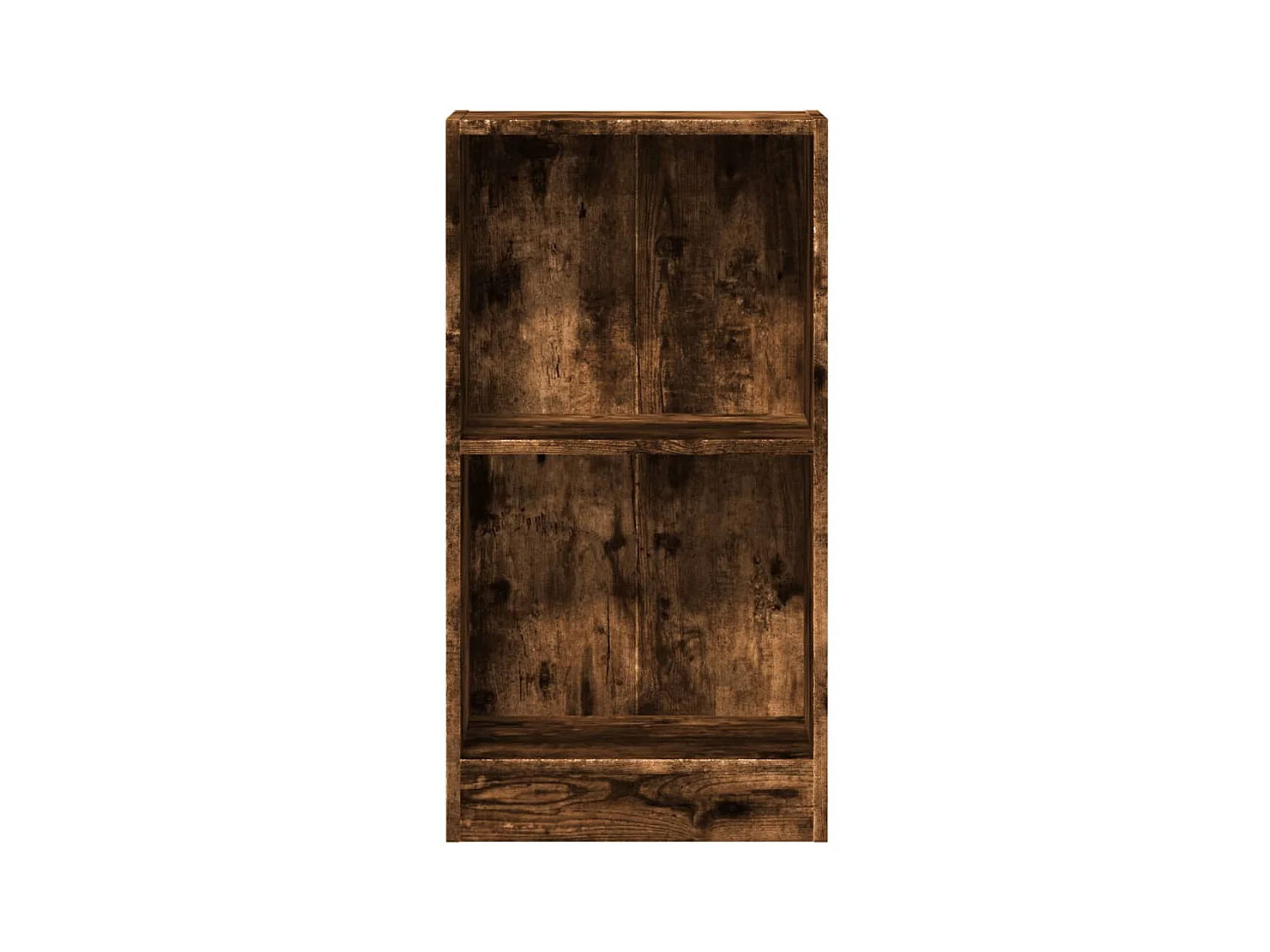 Bibliothèque chêne fumé 40x24x76 cm bois d'ingénierie