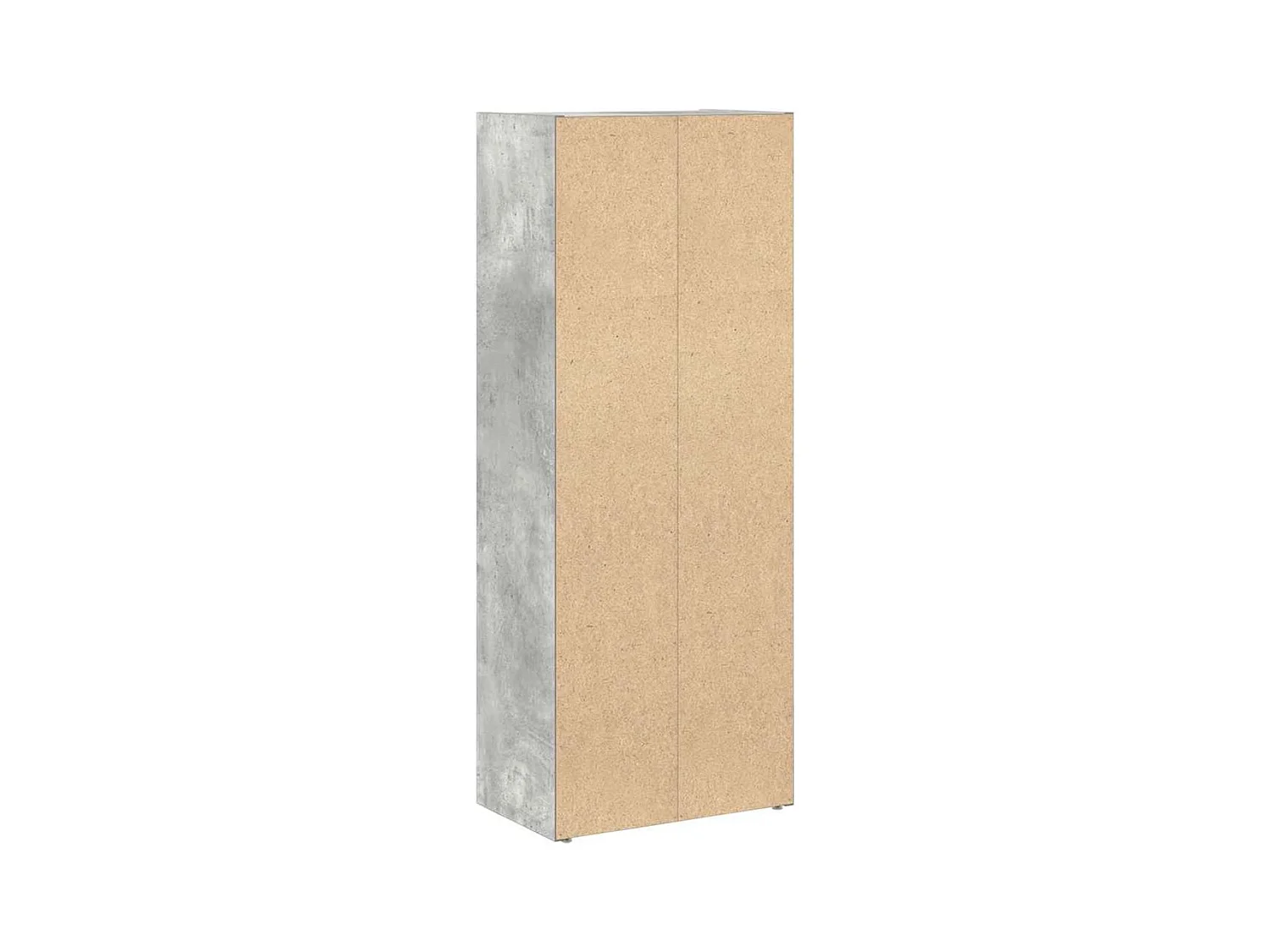Bibliothèque gris béton 40x24x102 cm bois d'ingénierie