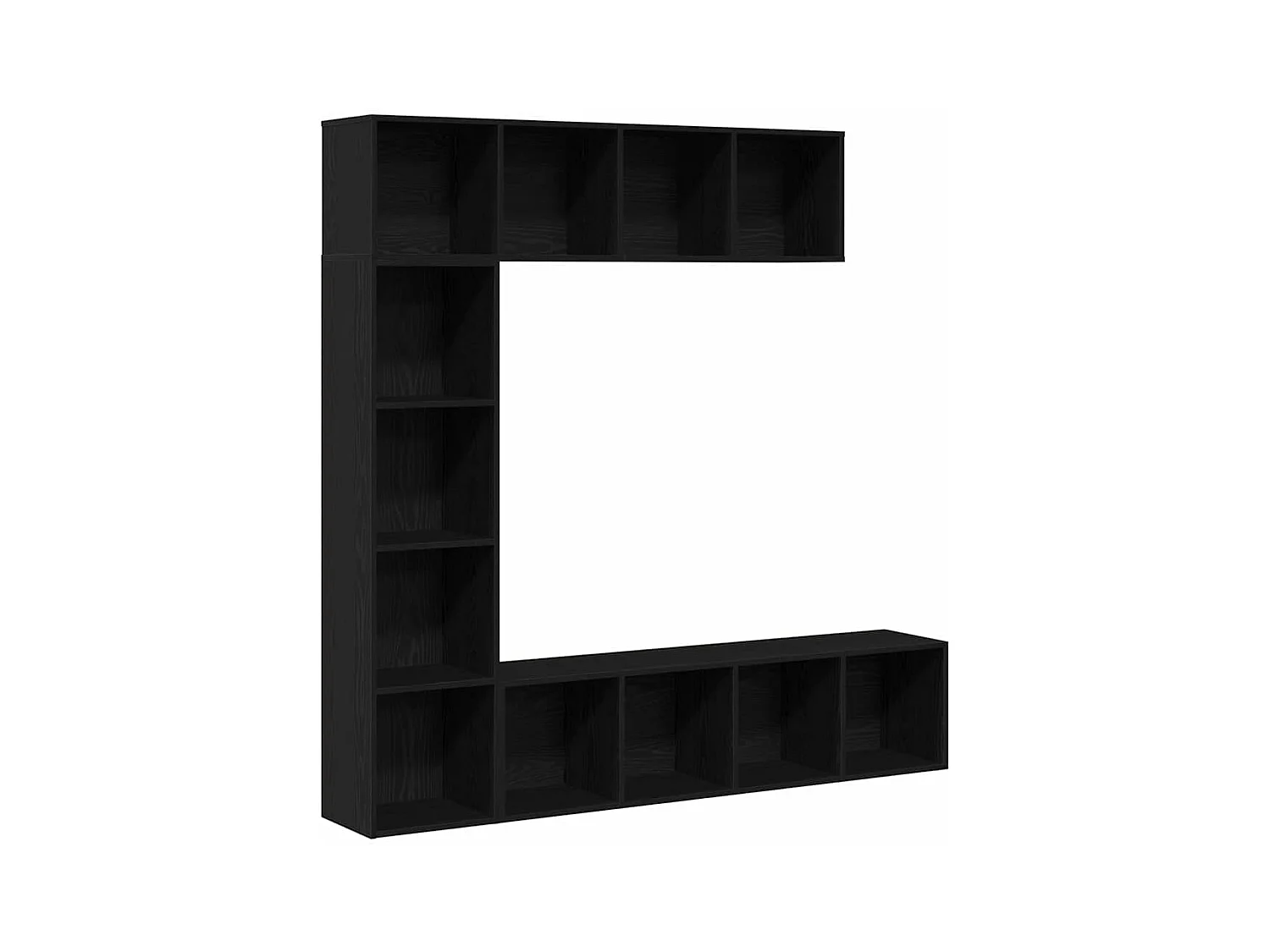 Bibliothèque 3 pièces Chêne noir 36 x 30 x 143 cm