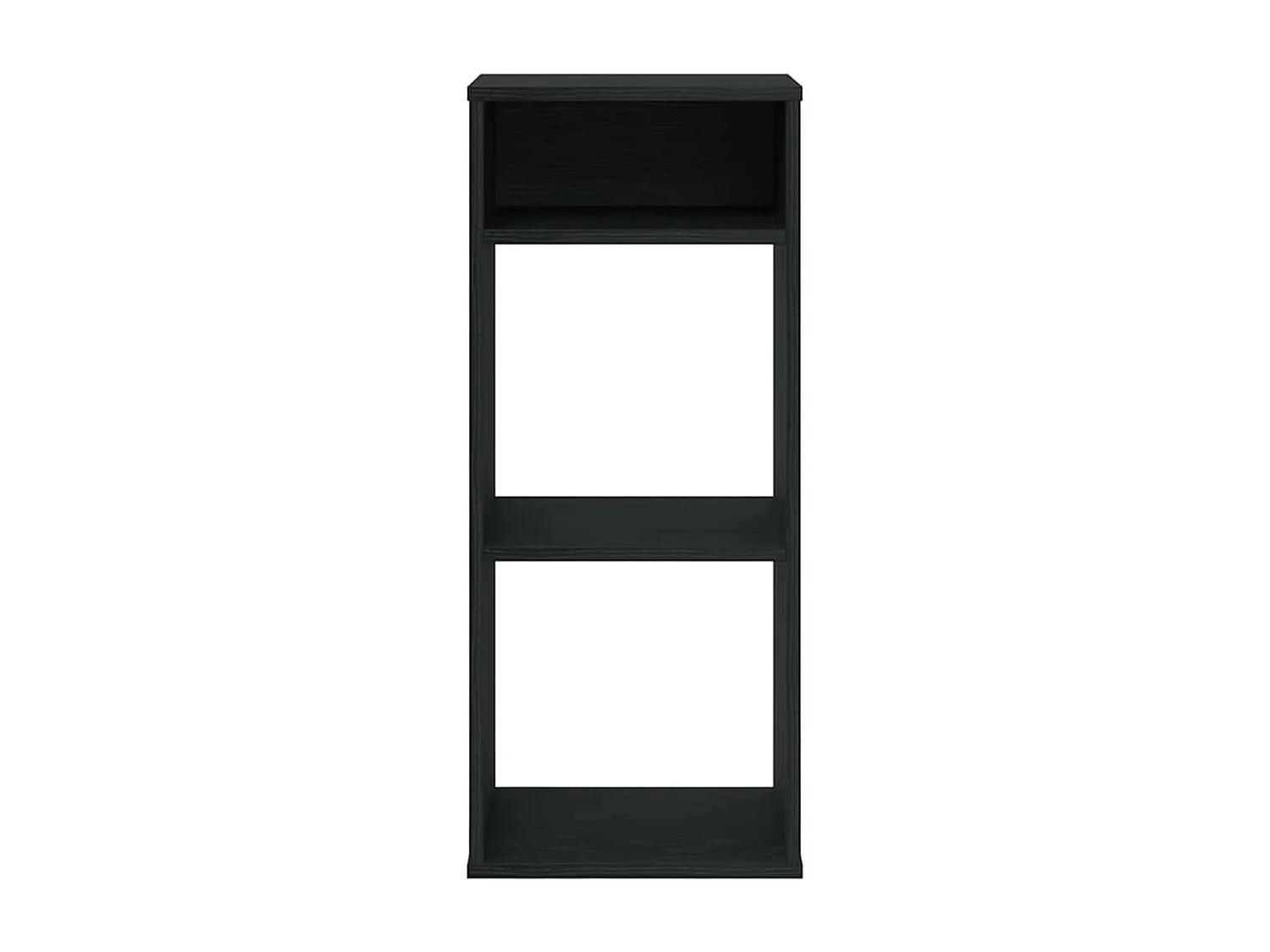 Bibliothèque noir 34x31x80 cm bois d'ingénierie