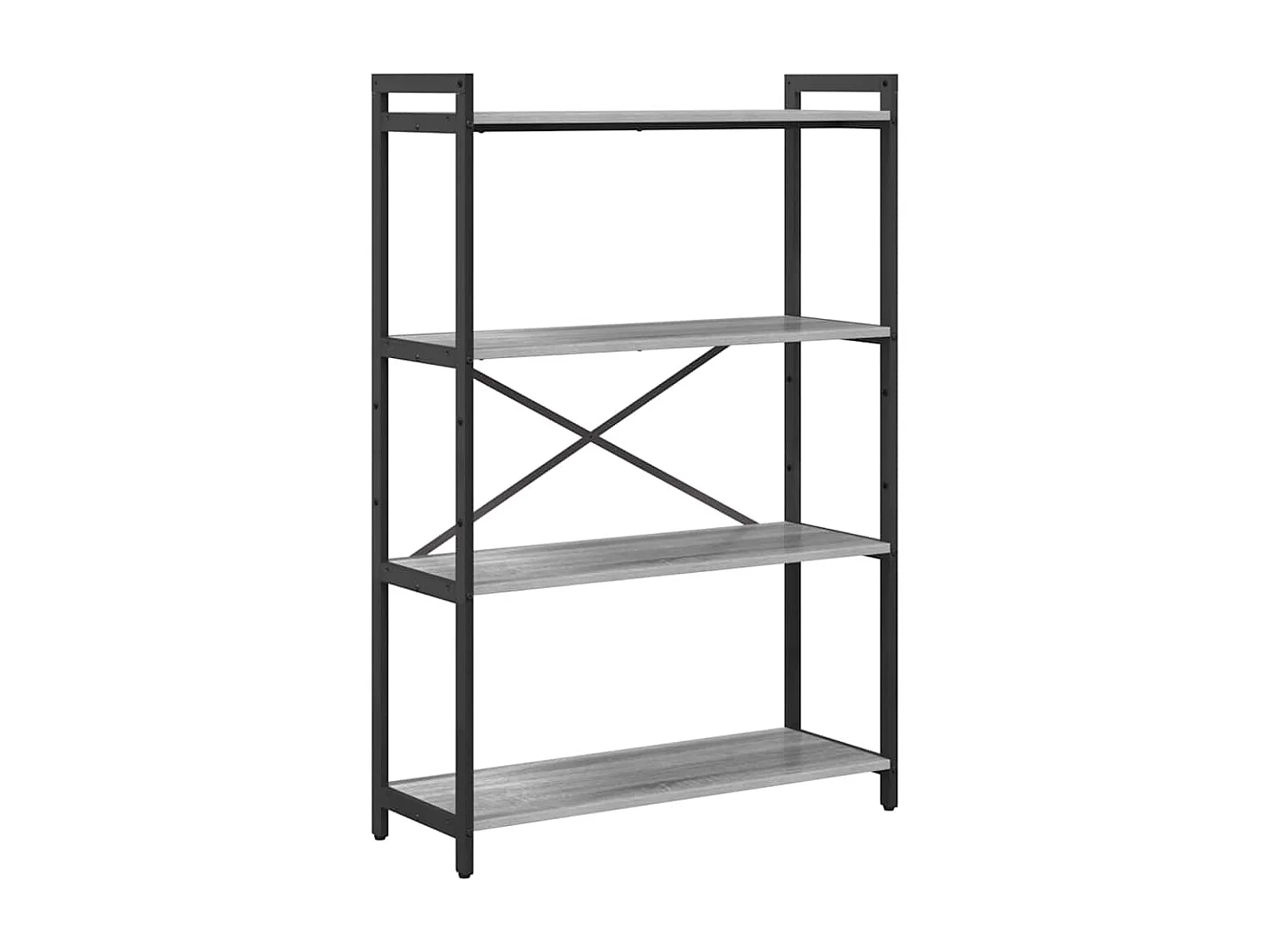 Bibliothèque Sonoma gris 80 x 30 x 118 cm Bois d'ingénierie