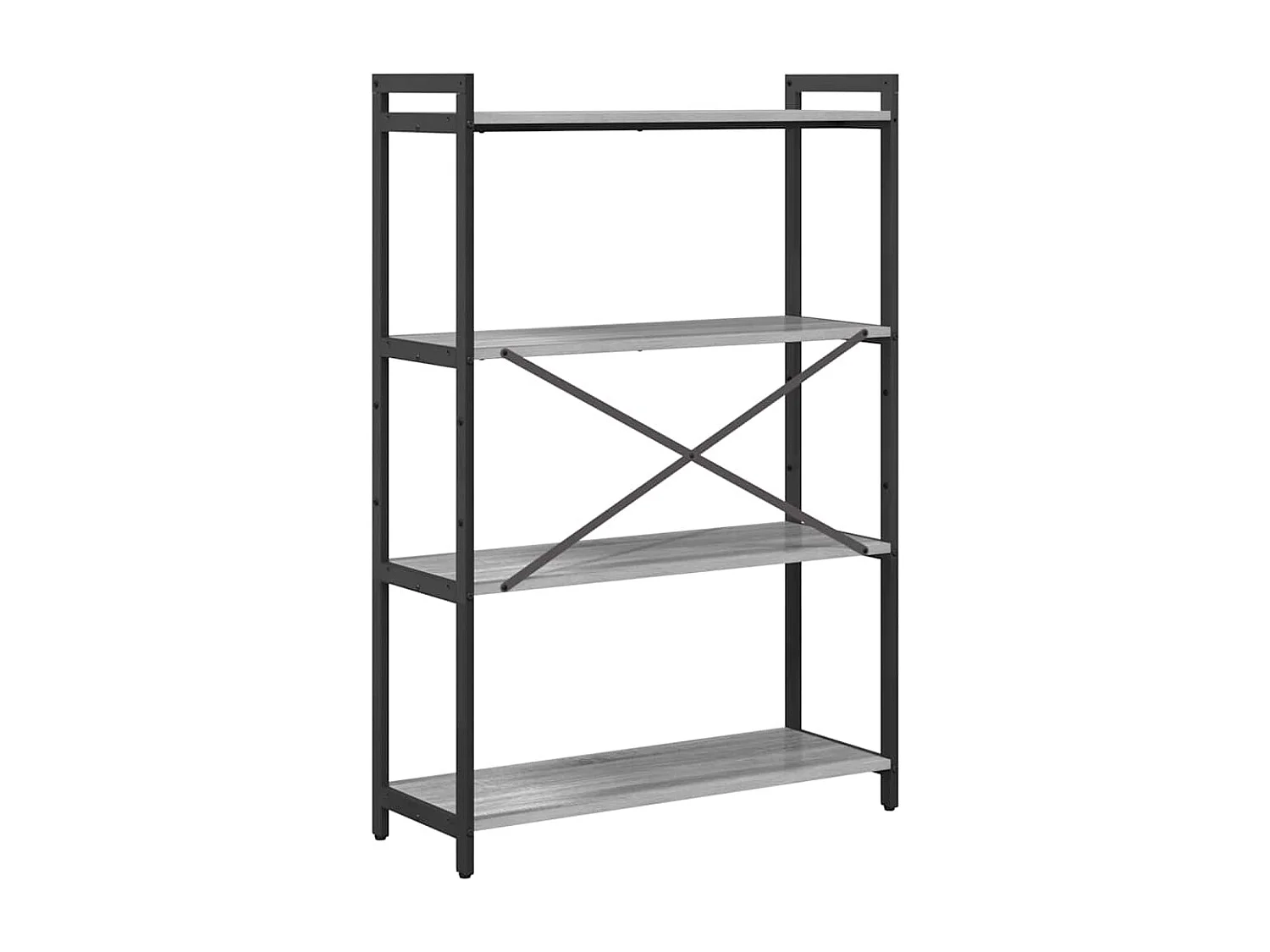 Bibliothèque Sonoma gris 80 x 30 x 118 cm Bois d'ingénierie