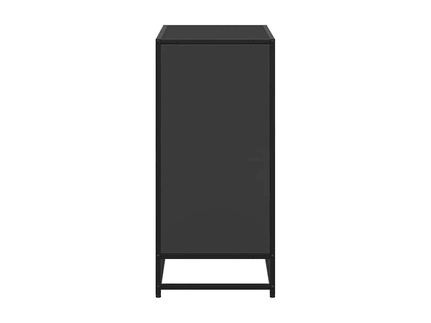 Bibliothèque noir 80,5x35x76 cm bois d'ingénierie