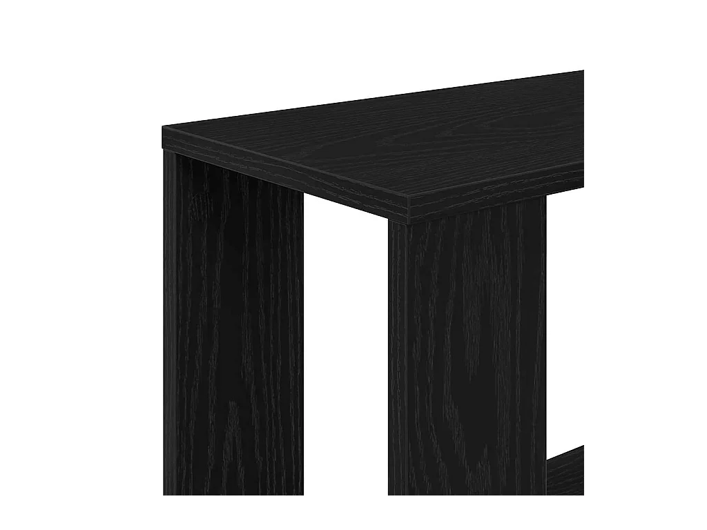 Bibliothèque/Séparateur de pièce chêne noir 45x24x159 cm