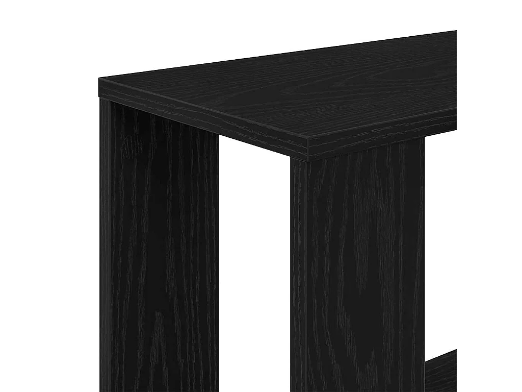 Bibliothèque/Séparateur de pièce chêne noir 45x24x159 cm