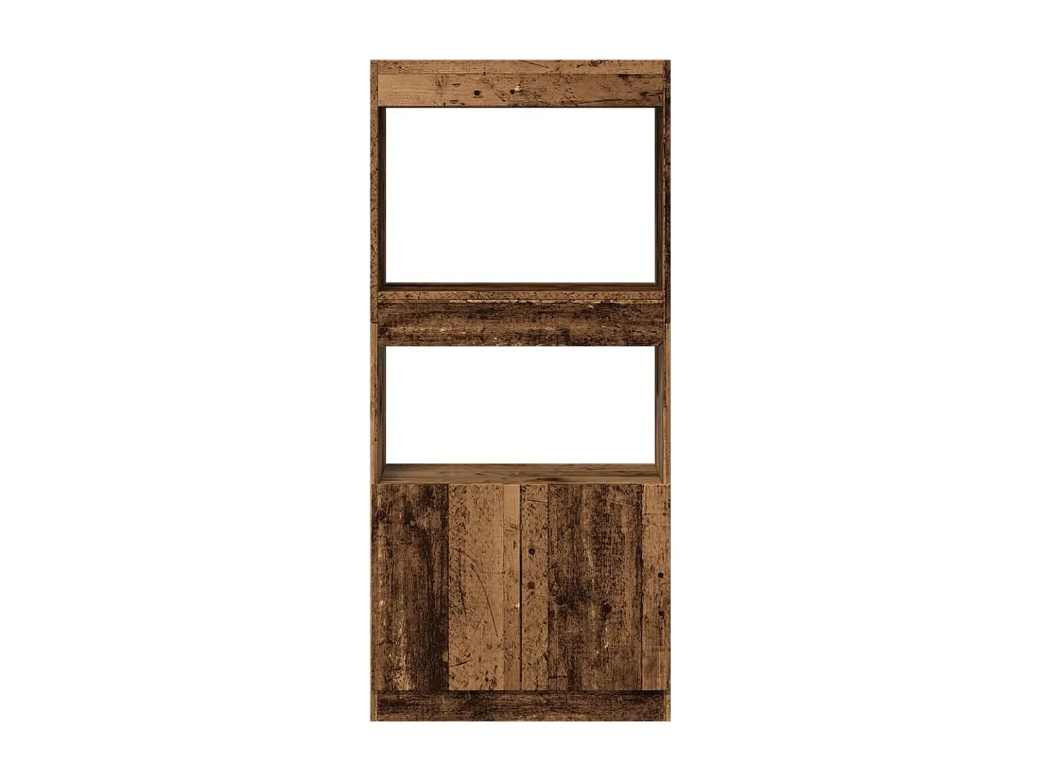 Bibliothèque vieux bois 63x33x140 cm bois d'ingénierie