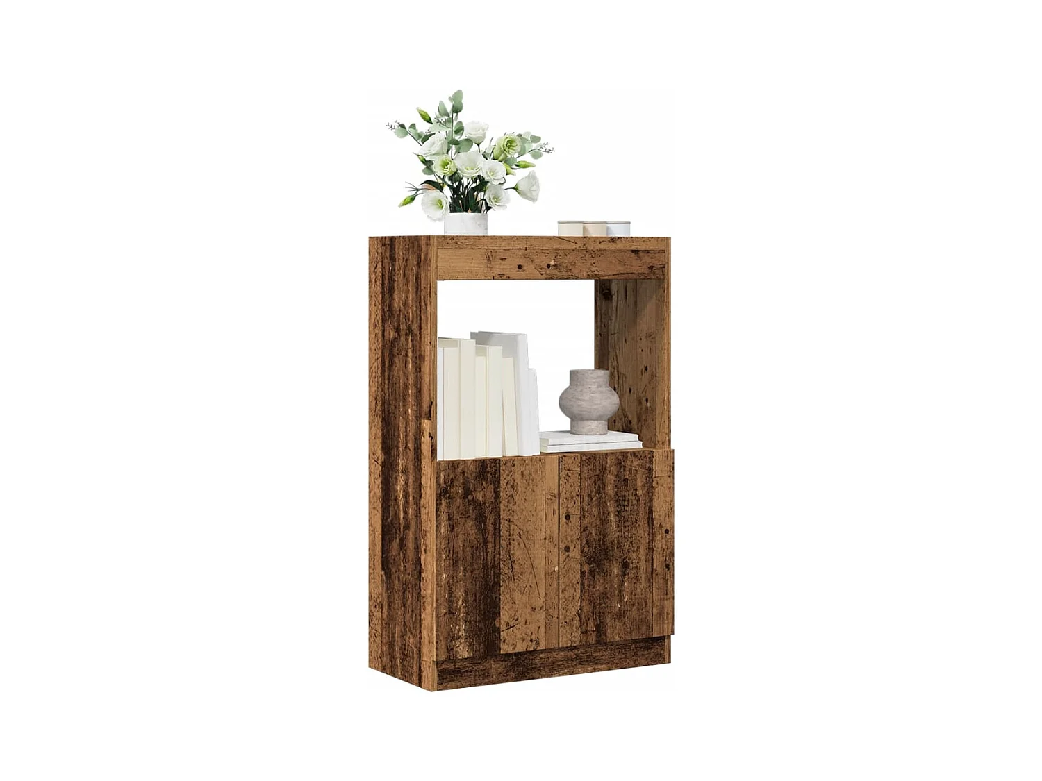 Aparadorde madera de ingeniería madera envejecida 63x33x100 cm
