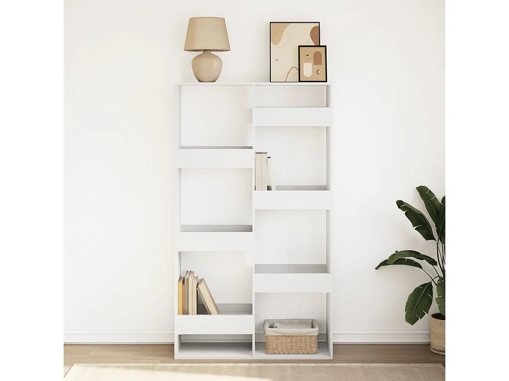 Bibliothèque blanc 100x33x175 cm bois d'ingénierie