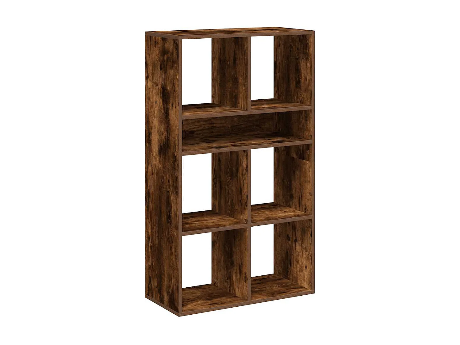 Bibliothèque chêne fumé 66x31x112 cm bois d'ingénierie