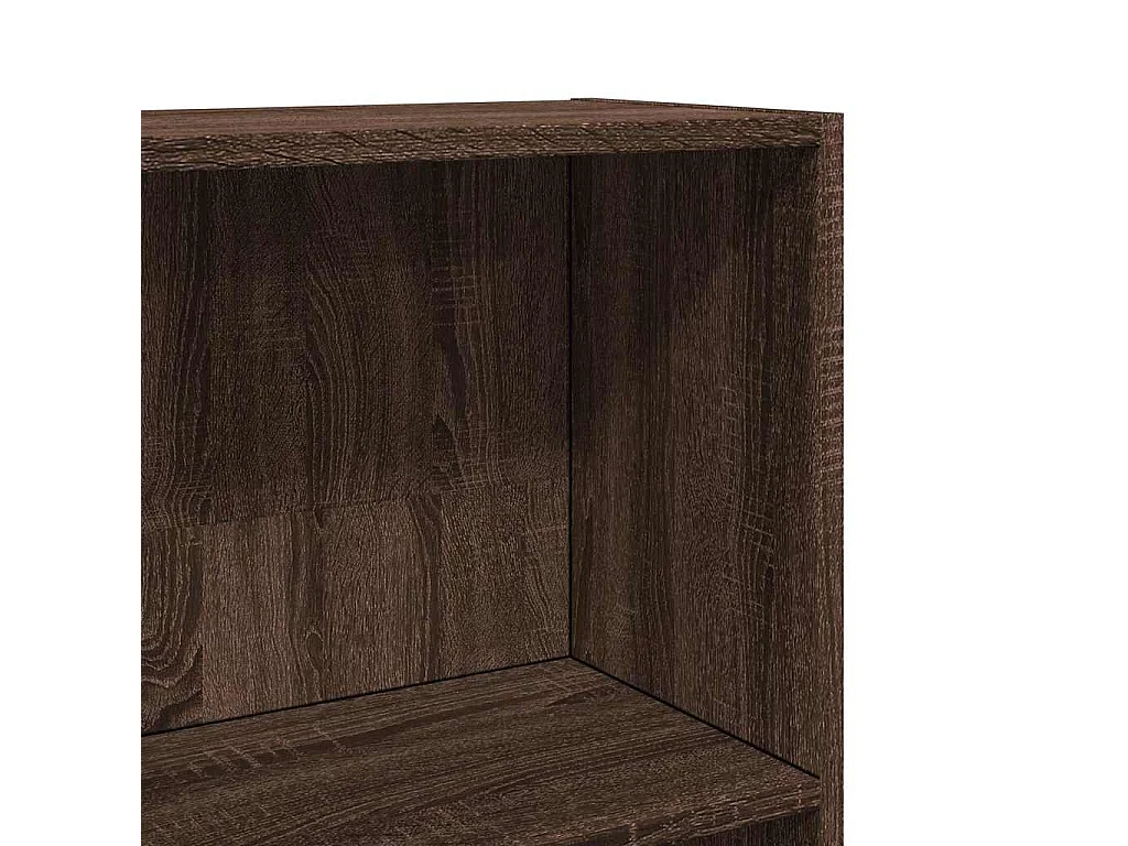 Bibliothèque chêne marron 40x24x143 cm bois d'ingénierie