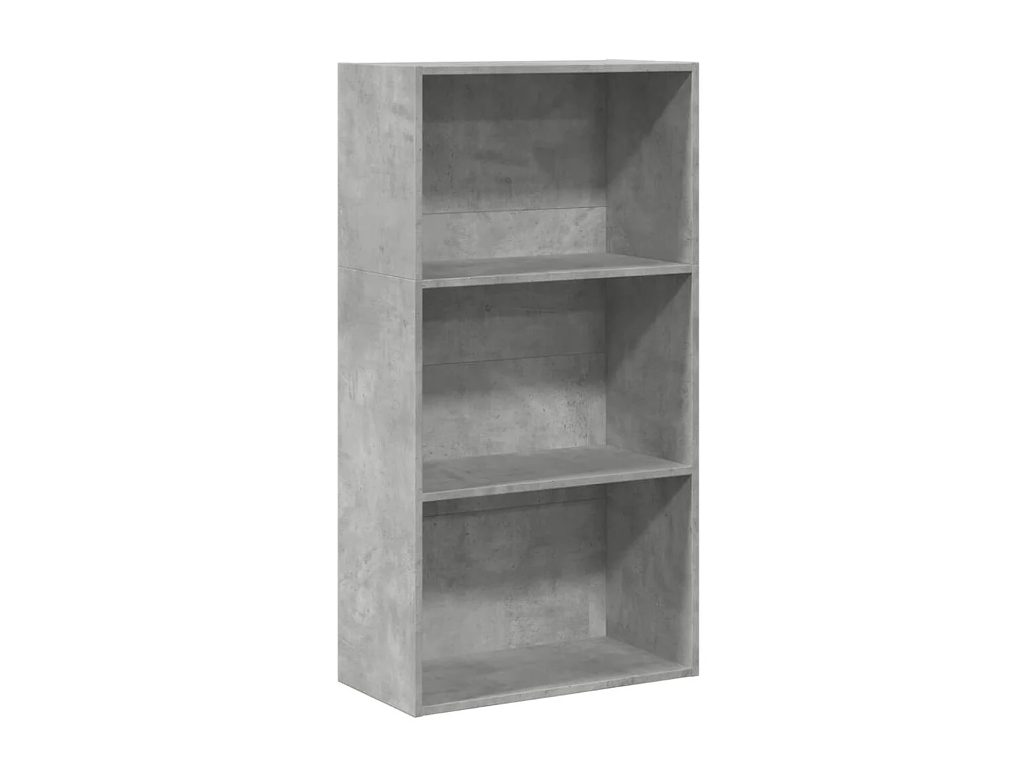 Bibliothèque gris béton 60x30x114 cm bois d'ingénierie