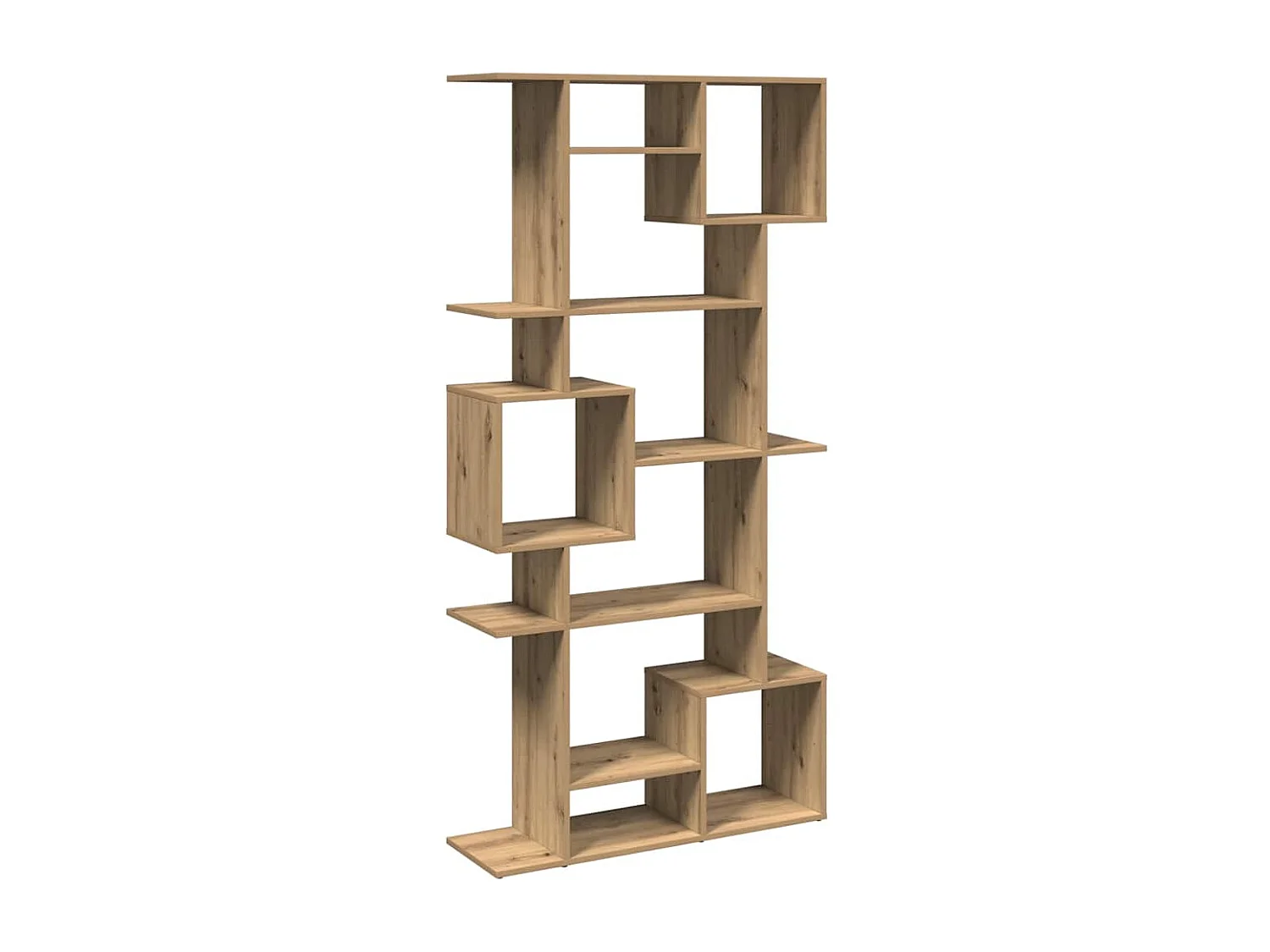 Bibliothèque chêne artisanal 92x29x188 cm bois d'ingénierie