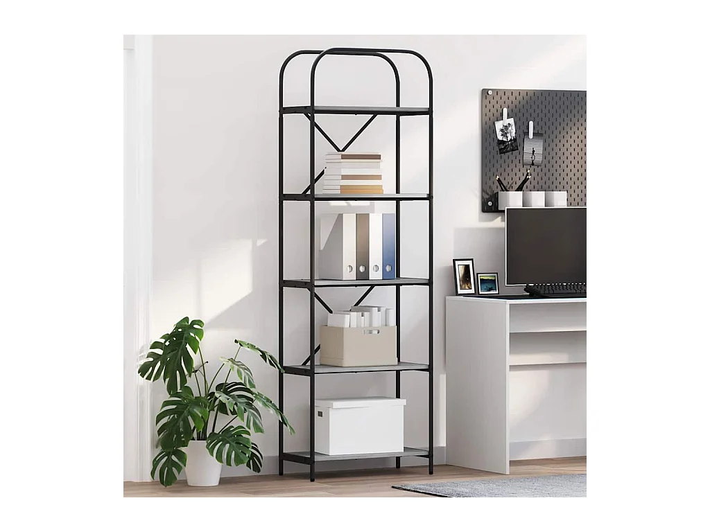 Estante de libros Gris sonoma 60 x 30 x 183 cm