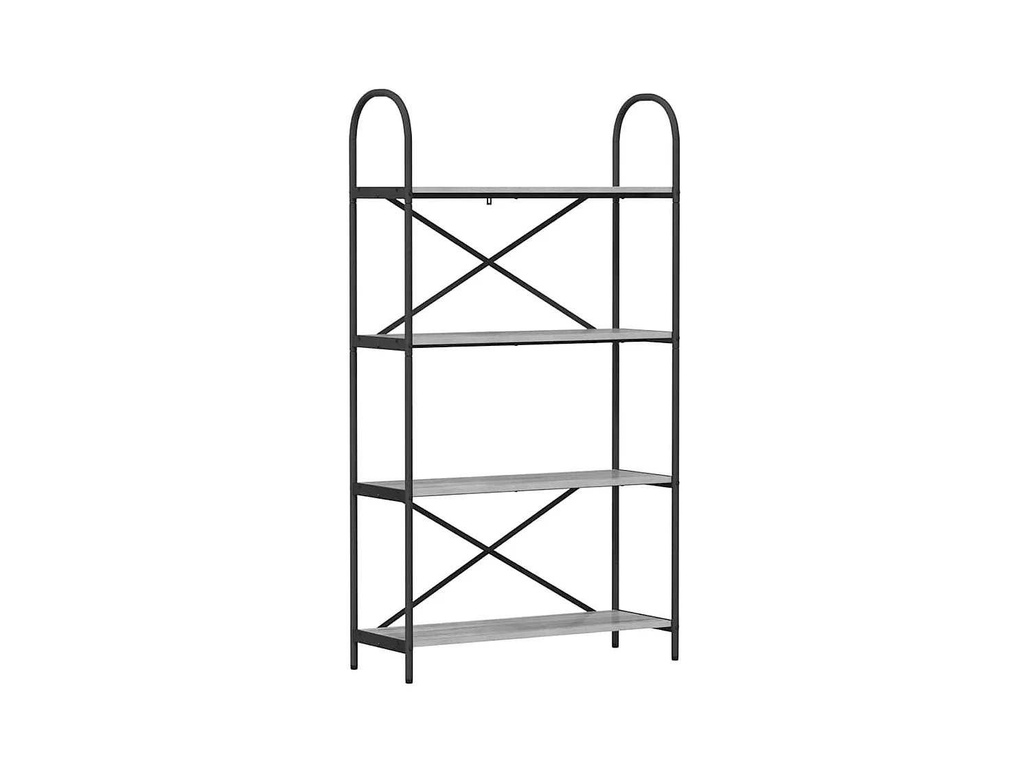 Bibliothèque Sonoma gris 80 x 30 x 146 cm Bois d'ingénierie