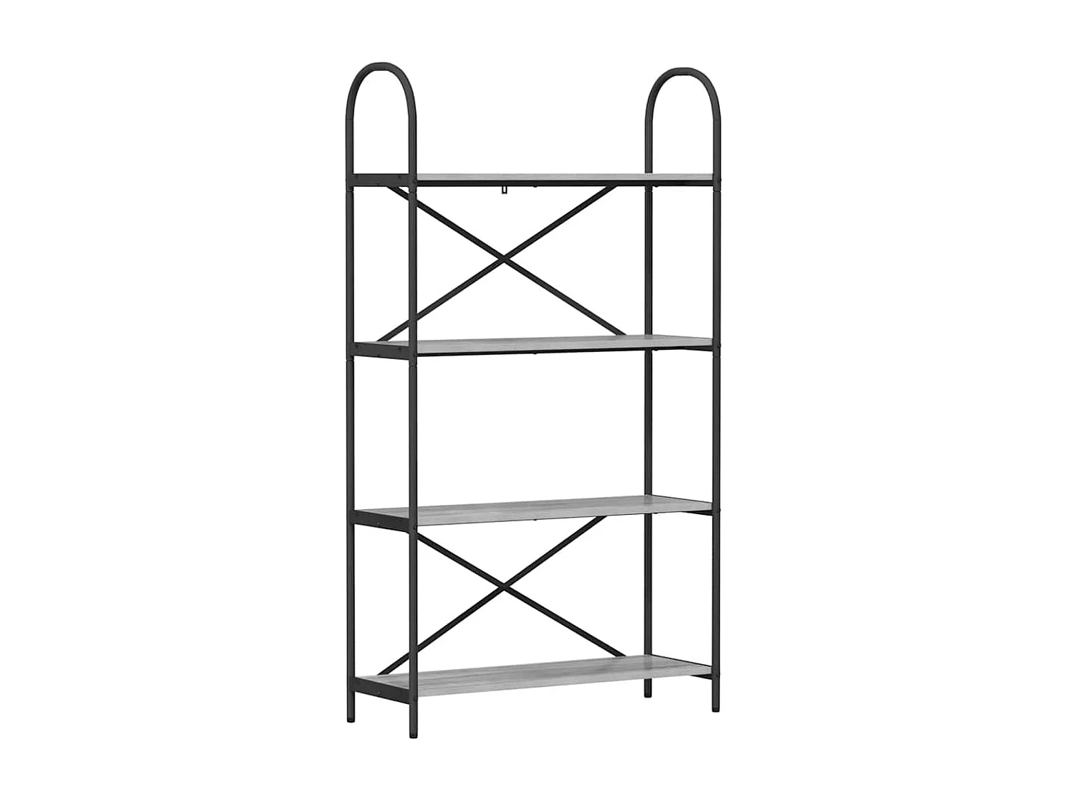 Bibliothèque Sonoma gris 80 x 30 x 146 cm Bois d'ingénierie