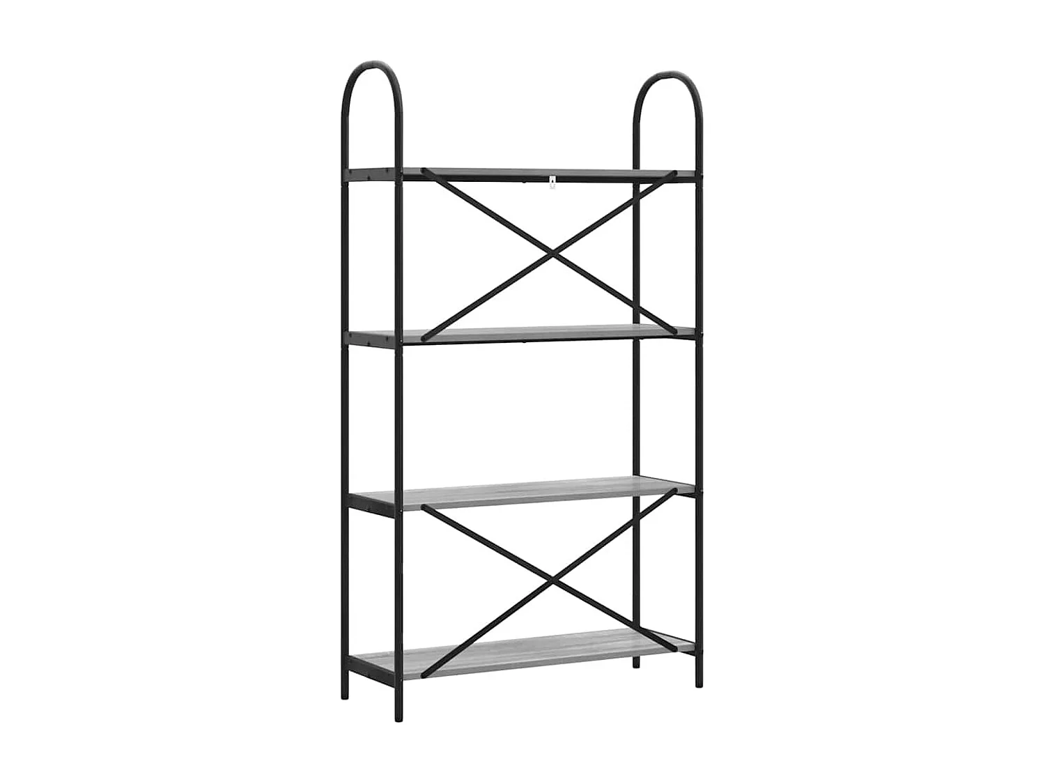 Bibliothèque Sonoma gris 80 x 30 x 146 cm Bois d'ingénierie