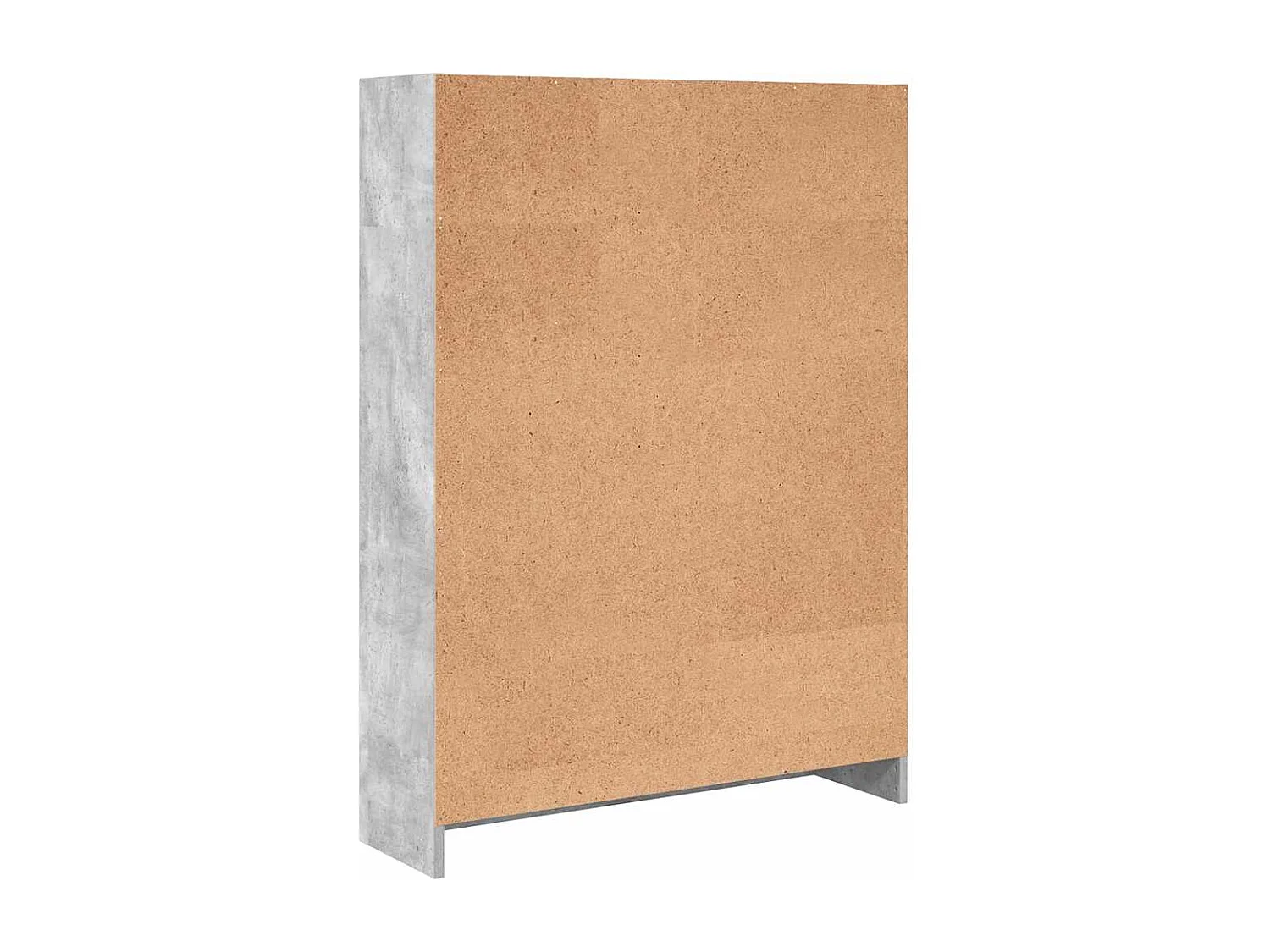 Bibliothèque gris béton 80x24x109 cm bois d'ingénierie