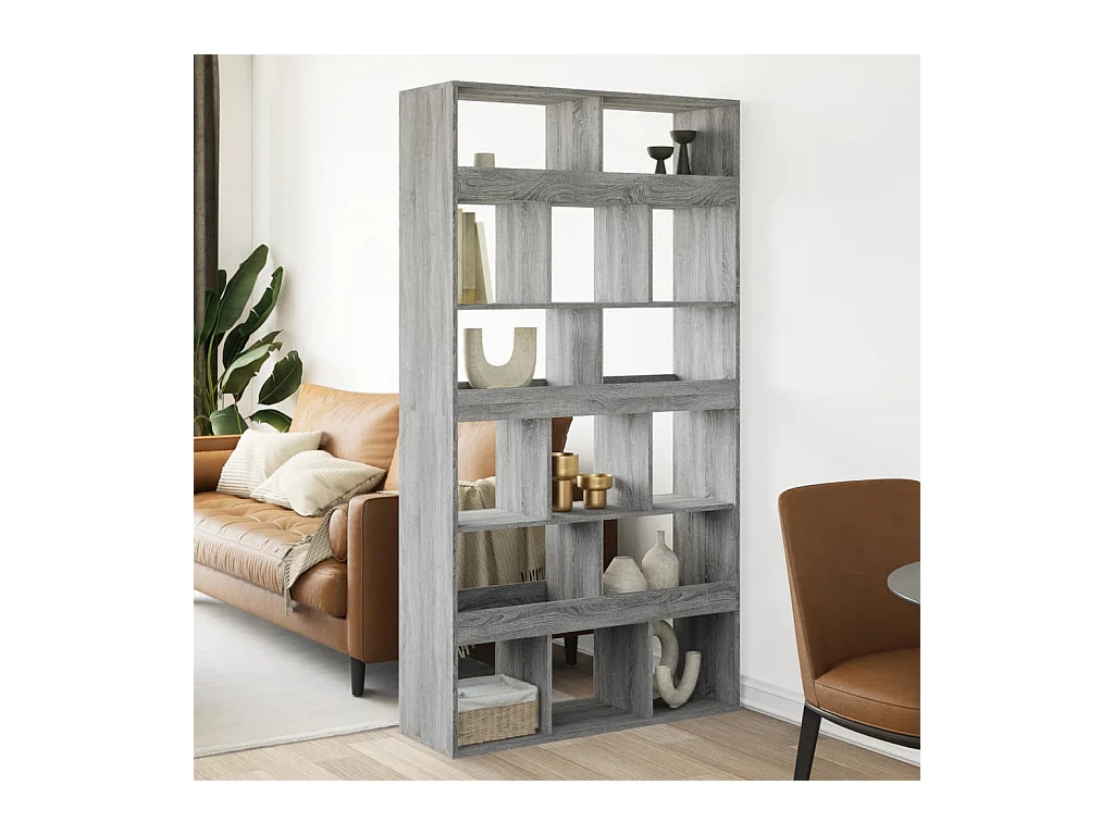 Separador de ambientes madera gris Sonoma 100x33x187,5 cm