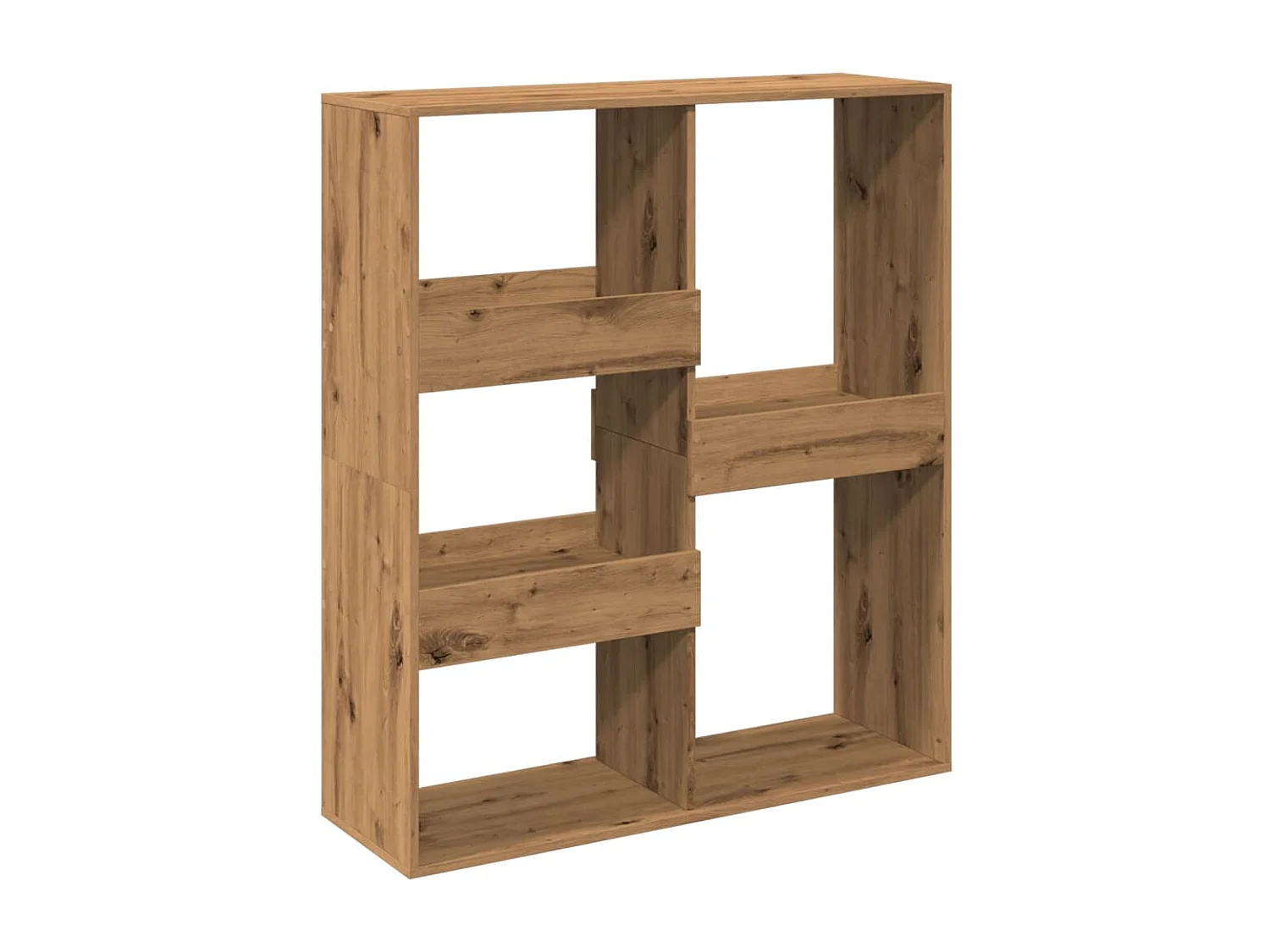 Bibliothèque / Cloison de séparation chêne artisanal bois d'ingénierie