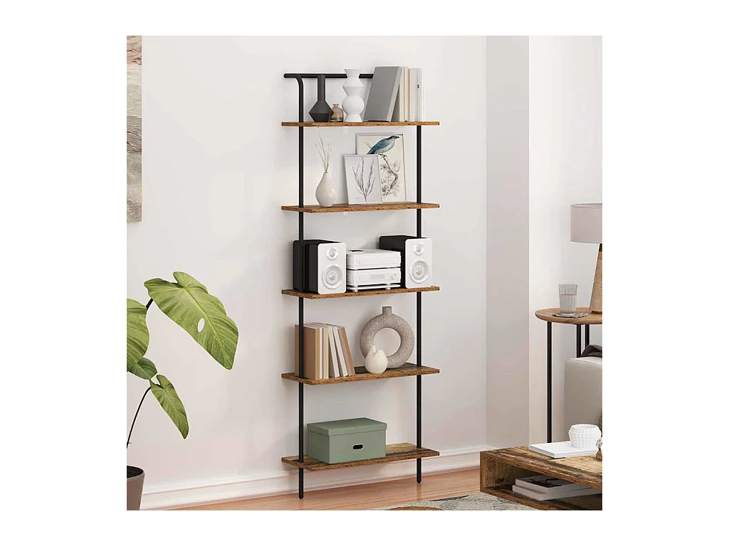 Bibliothèque Bois ancien 60 x 24 x 168 cm Bois d'ingénierie