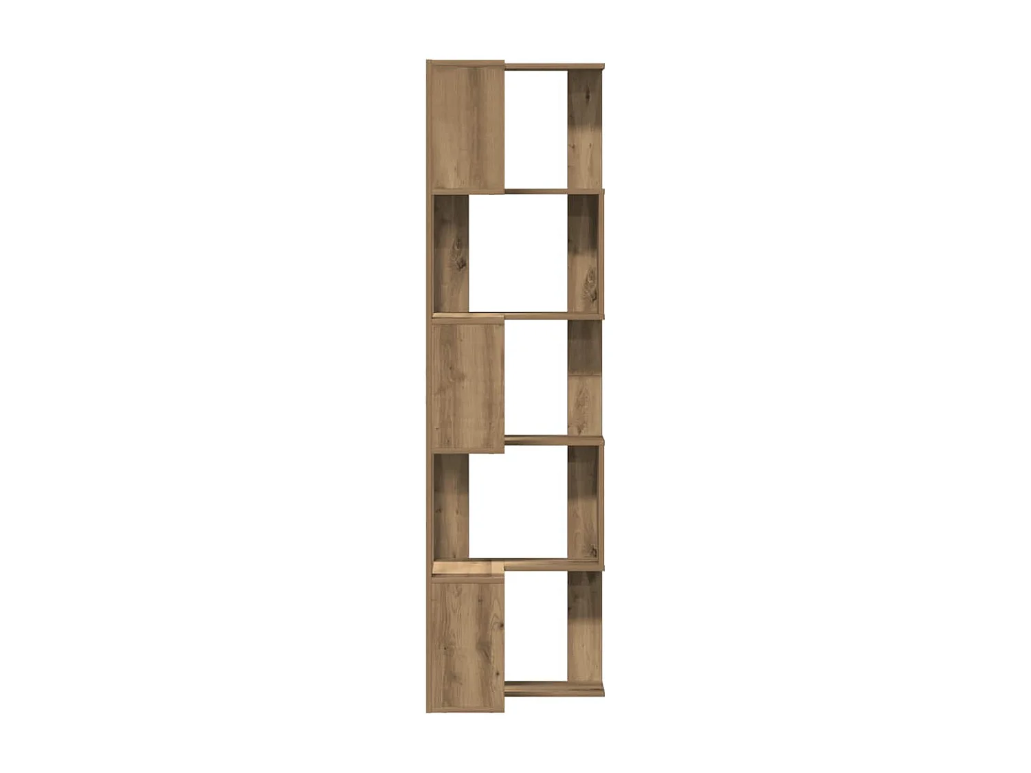 Bibliothèque d'angle 5 niveaux chêne artisanal bois ingénierie