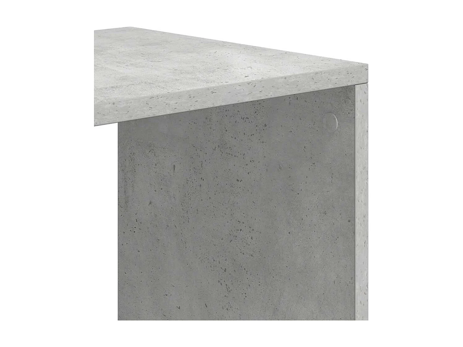 Bibliothèque gris béton 66x31x112 cm bois d'ingénierie