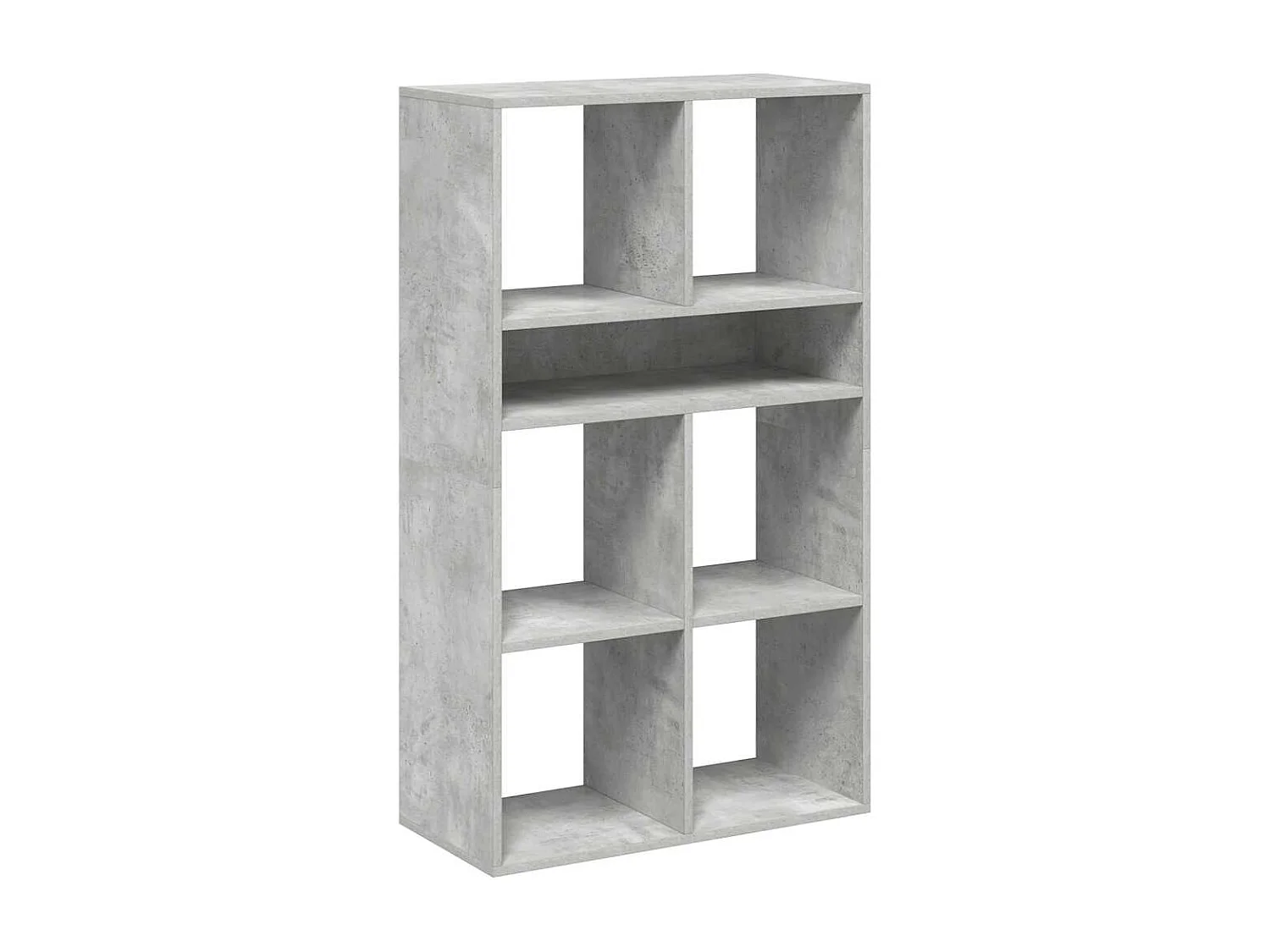 Bibliothèque gris béton 66x31x112 cm bois d'ingénierie