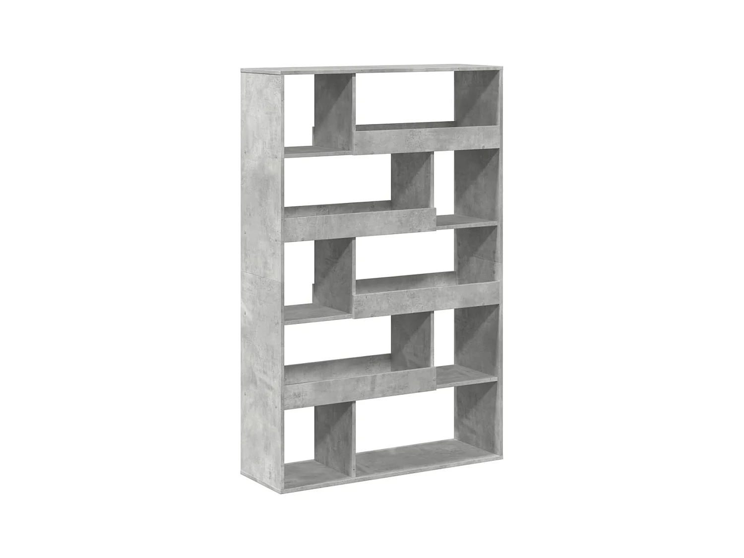 Bibliothèque gris béton 100x33x156,5 cm bois d'ingénierie