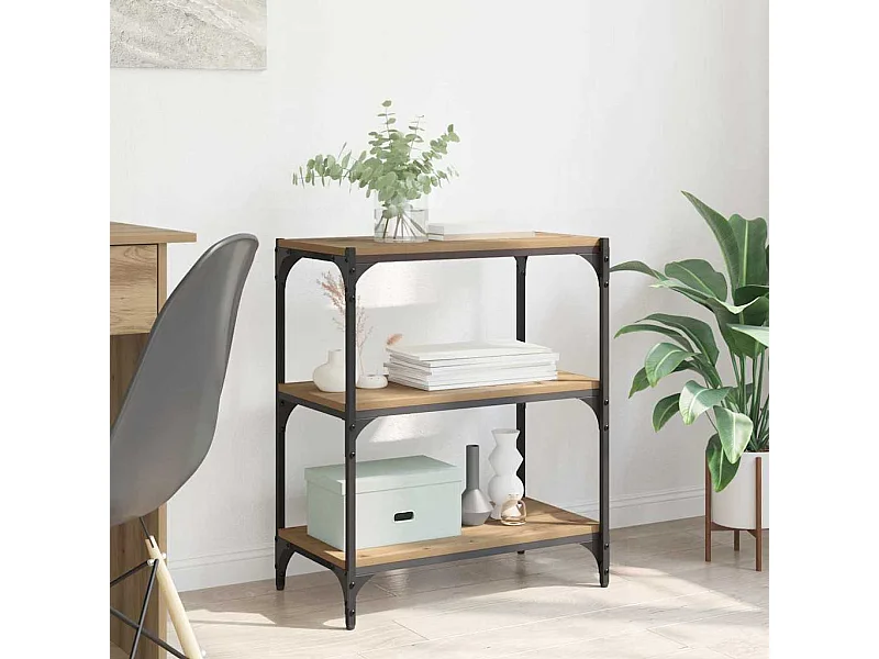 Gabinete de Livros carvalho artisiano 60 x 33 x 71 cm