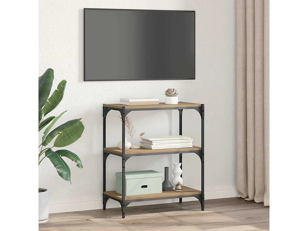 Bibliothèque chêne artisanal 60 x 33 x 71 cm Bois d'ingénierie