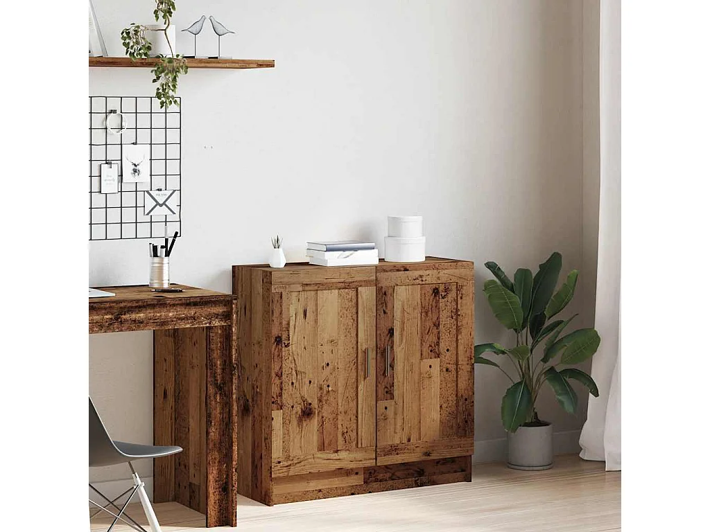 Meuble vieux bois 82,5x30,5x80 cm bois d'ingénierie