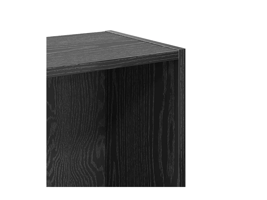 Bibliothèque Chêne noir 80 x 24 x 76 cm Bois d'ingénierie