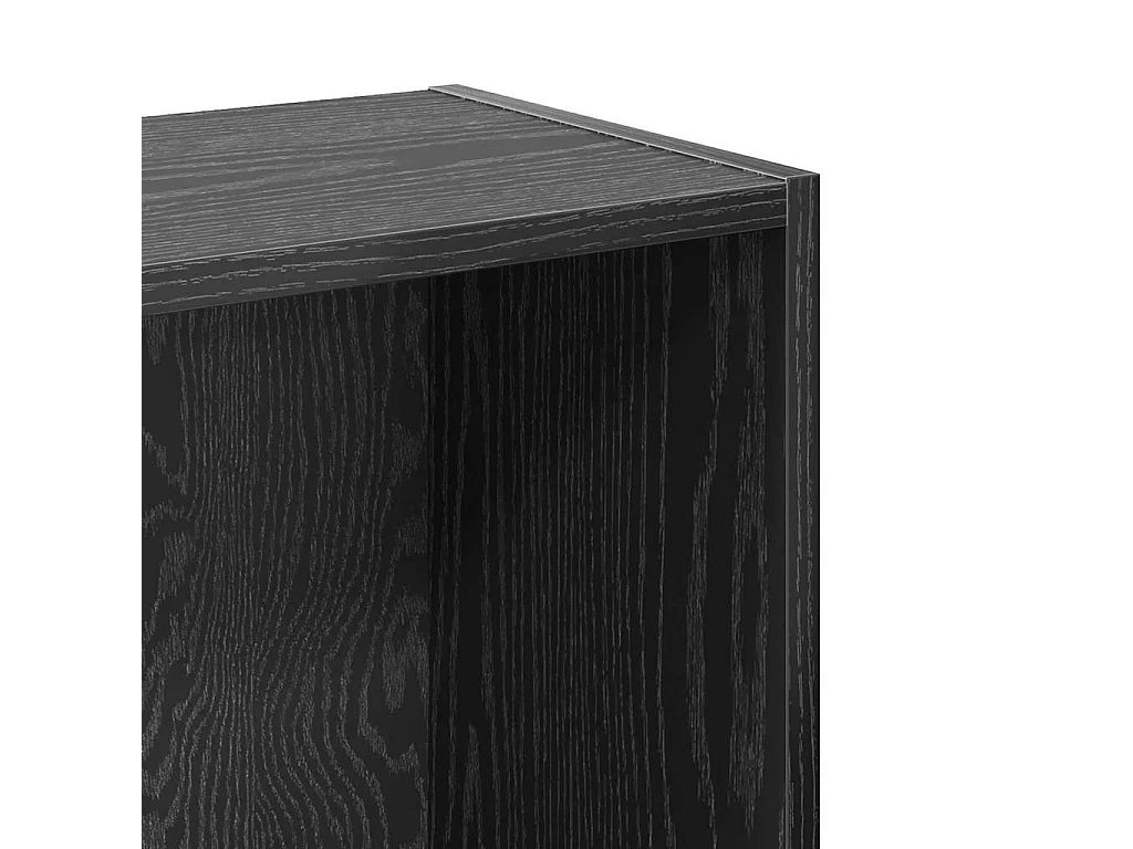 Bibliothèque Chêne noir 80 x 24 x 76 cm Bois d'ingénierie