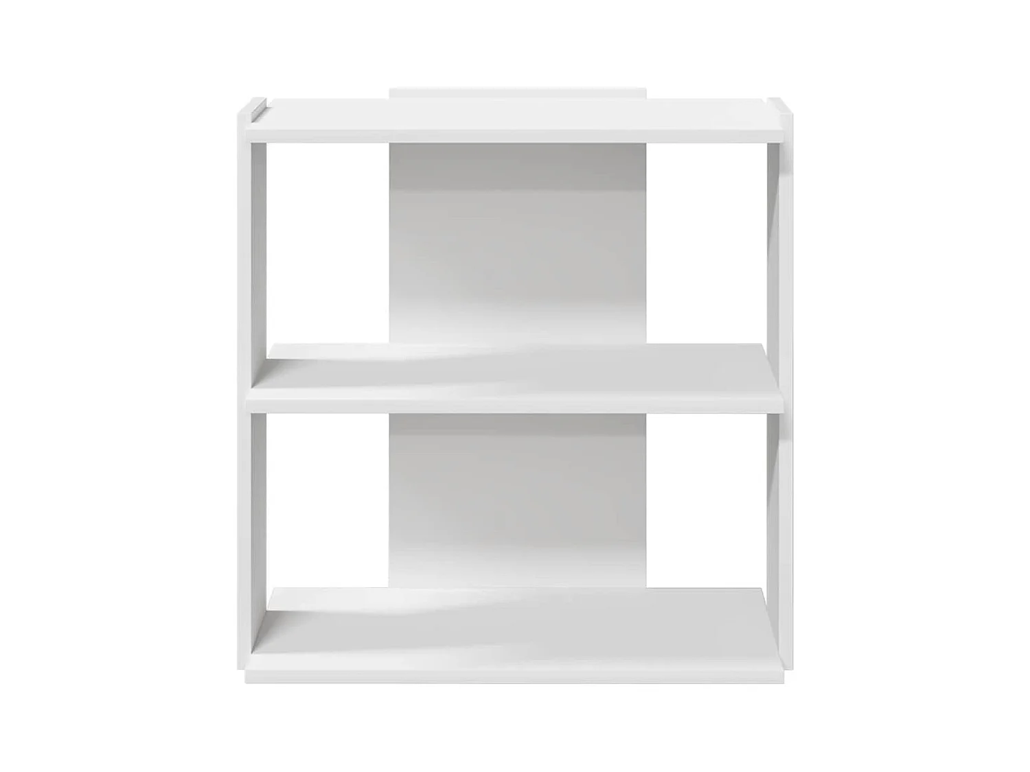 Bibliothèque à 3 niveaux blanc 60x30x60 cm bois d'ingénierie