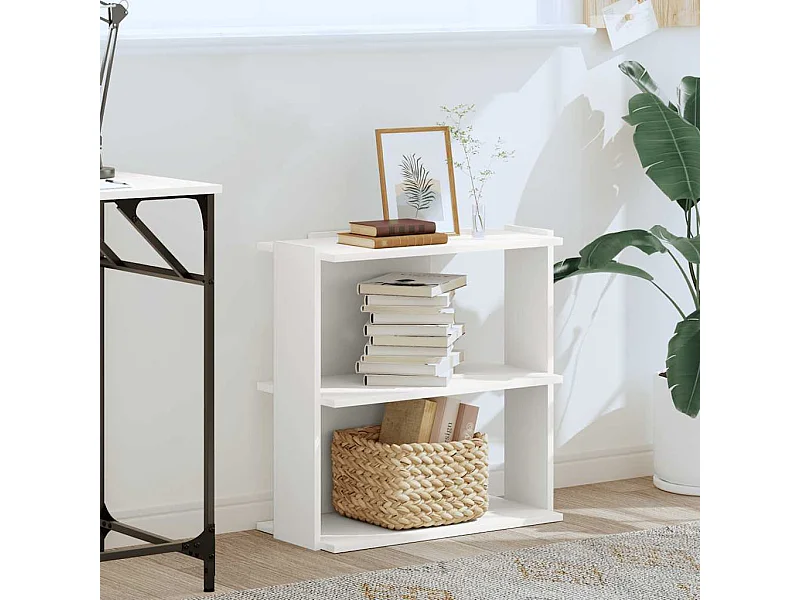 Estante com 3 prateleiras 60x30x60cm derivados de madeira branco