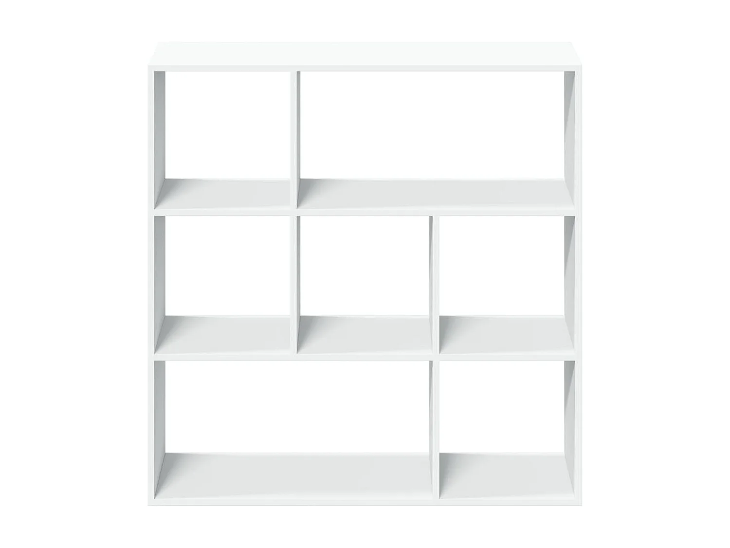 Bibliothèque séparatrice de pièce blanc 102x29x103,5 cm