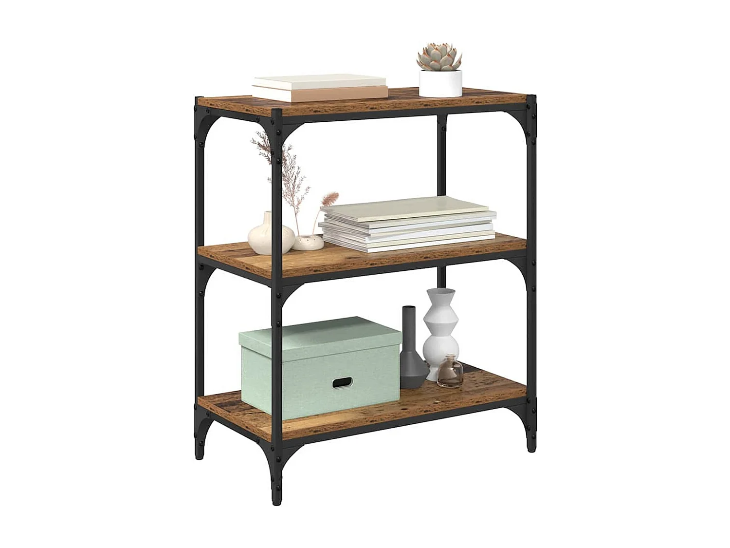 Bibliothèque Bois ancien 40 x 33 x 70.5 cm Bois d'ingénierie