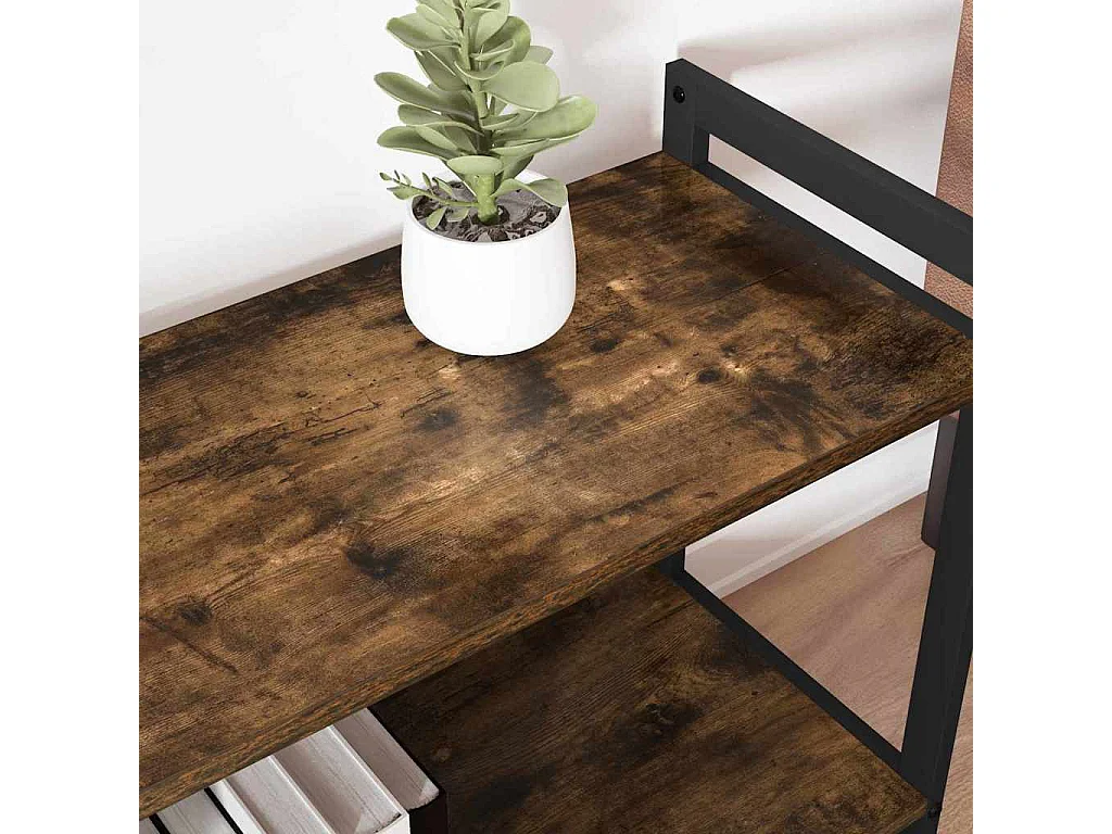 Boekenkast Gerookt eiken 80 x 30 x 83 cm Bewerkt hout