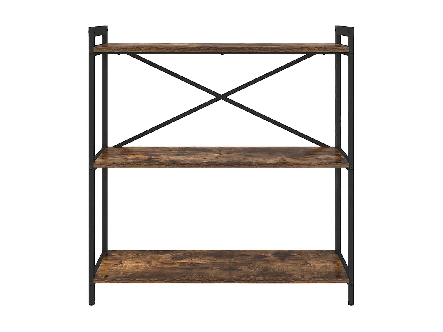 Boekenkast Gerookt eiken 80 x 30 x 83 cm Bewerkt hout