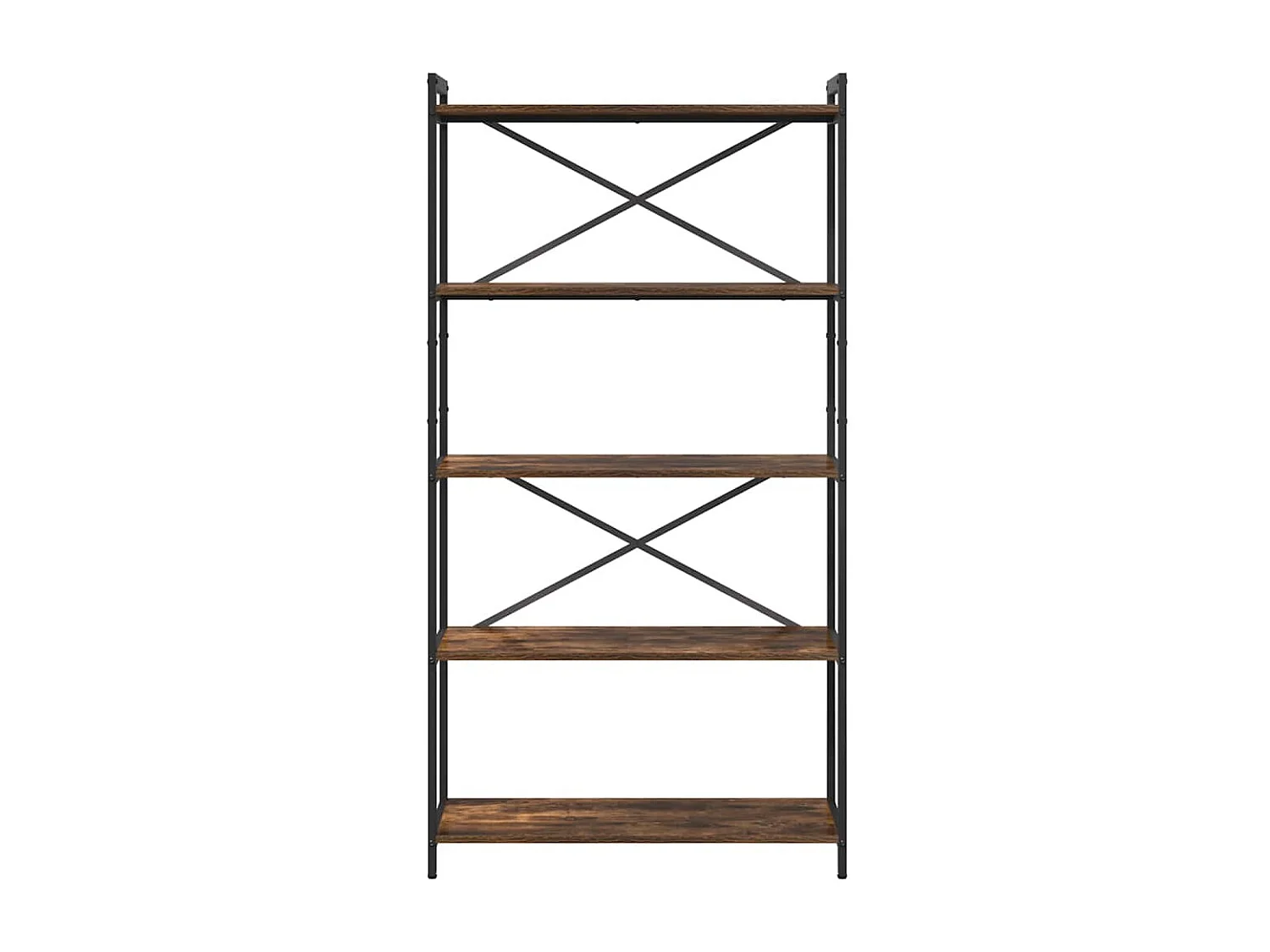 Estantería Roble ahumado 80 x 30 x 153 cm Madera contrachapada