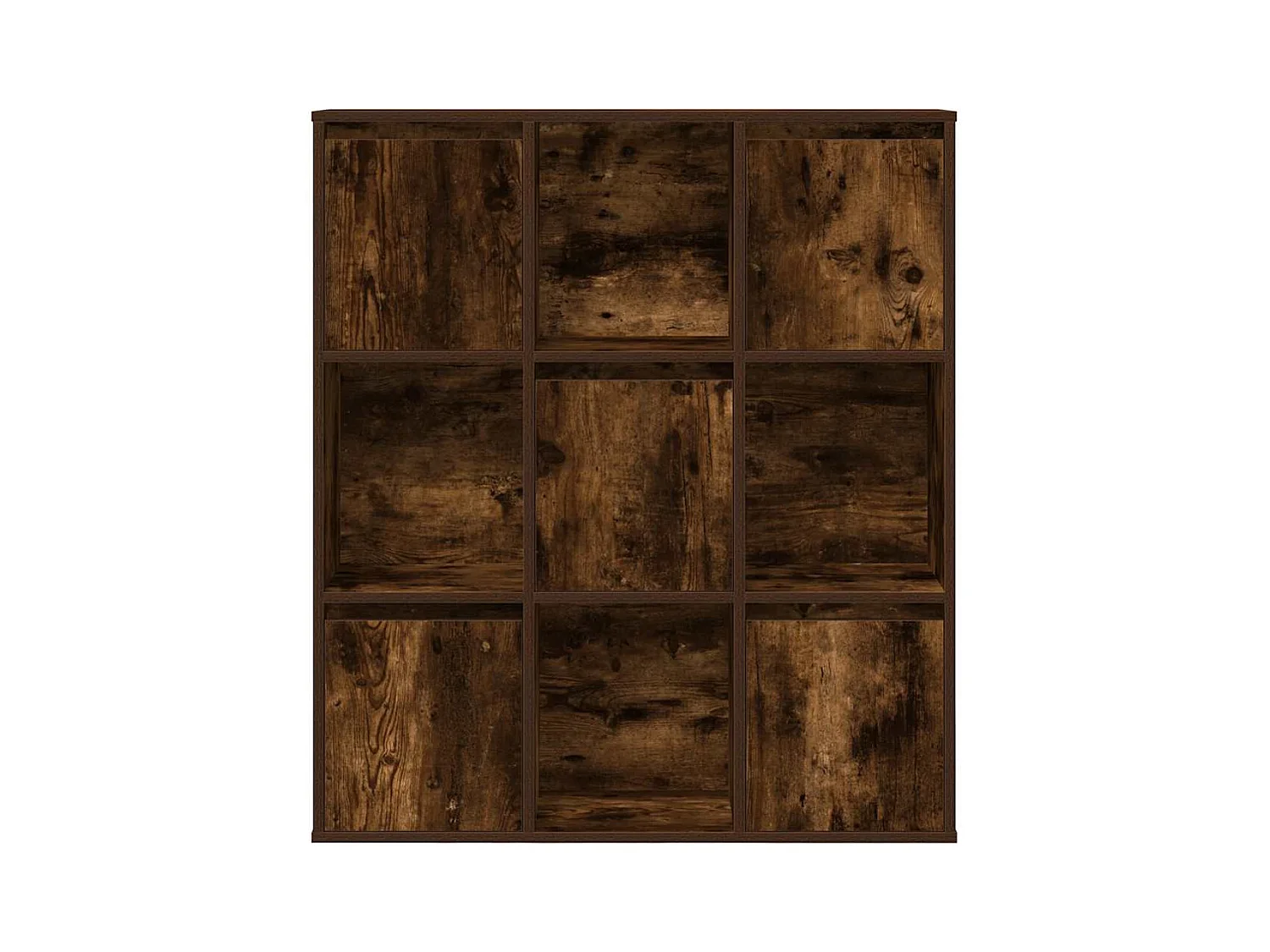 Bibliothèque chêne fumé 89x24x101,5 cm bois d'ingénierie