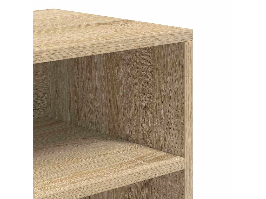 Bibliothèque chêne sonoma 60x30x71,5 cm bois d'ingénierie