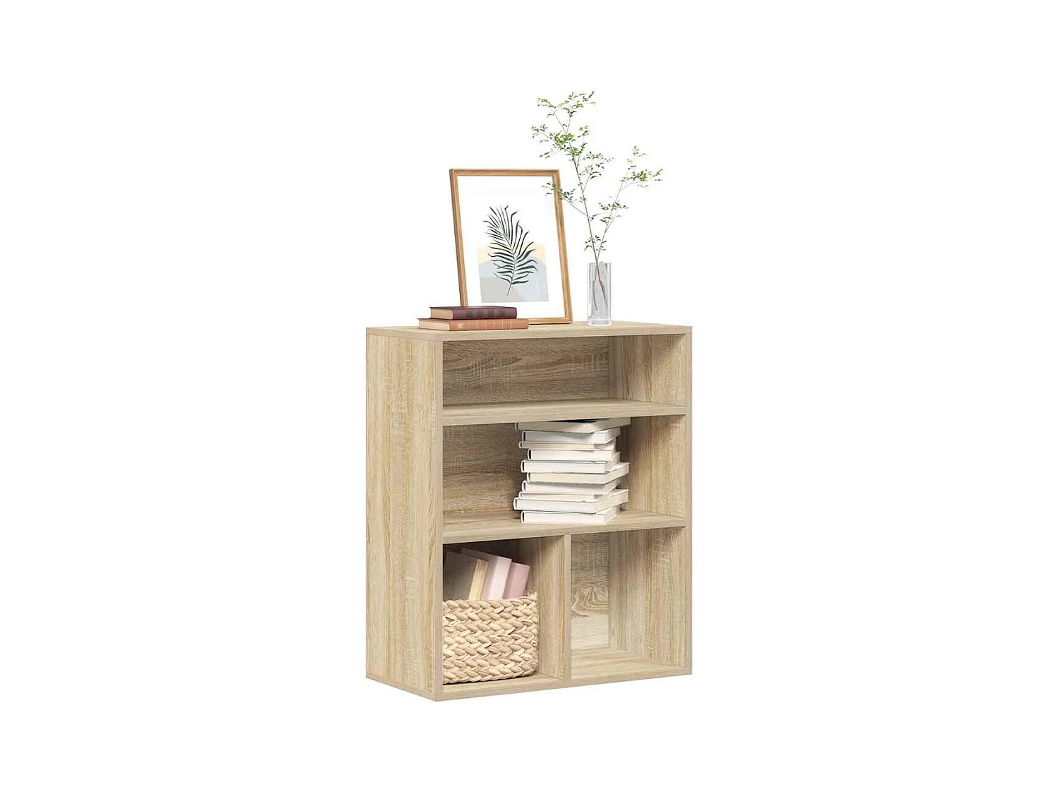 Estantería madera ingeniería color roble 60x30x71,5 cm