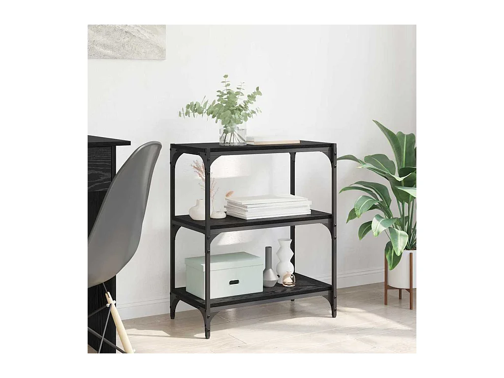 Bibliothèque Chêne noir 60 x 33 x 71 cm Bois d'ingénierie