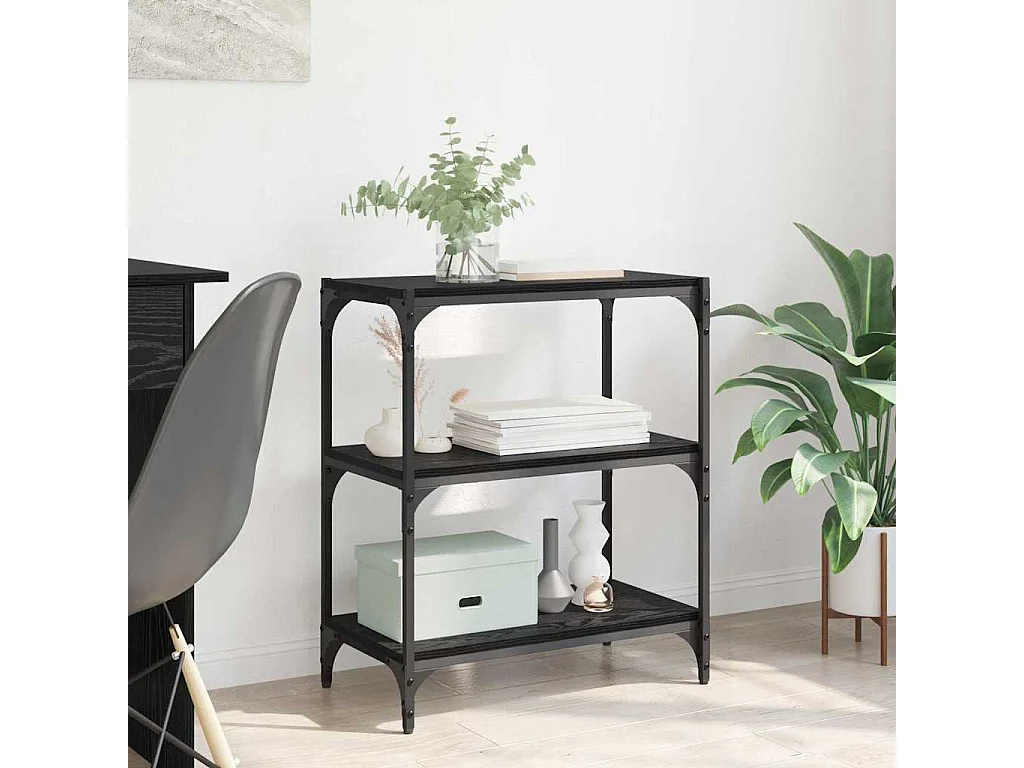 Bibliothèque Chêne noir 60 x 33 x 71 cm Bois d'ingénierie