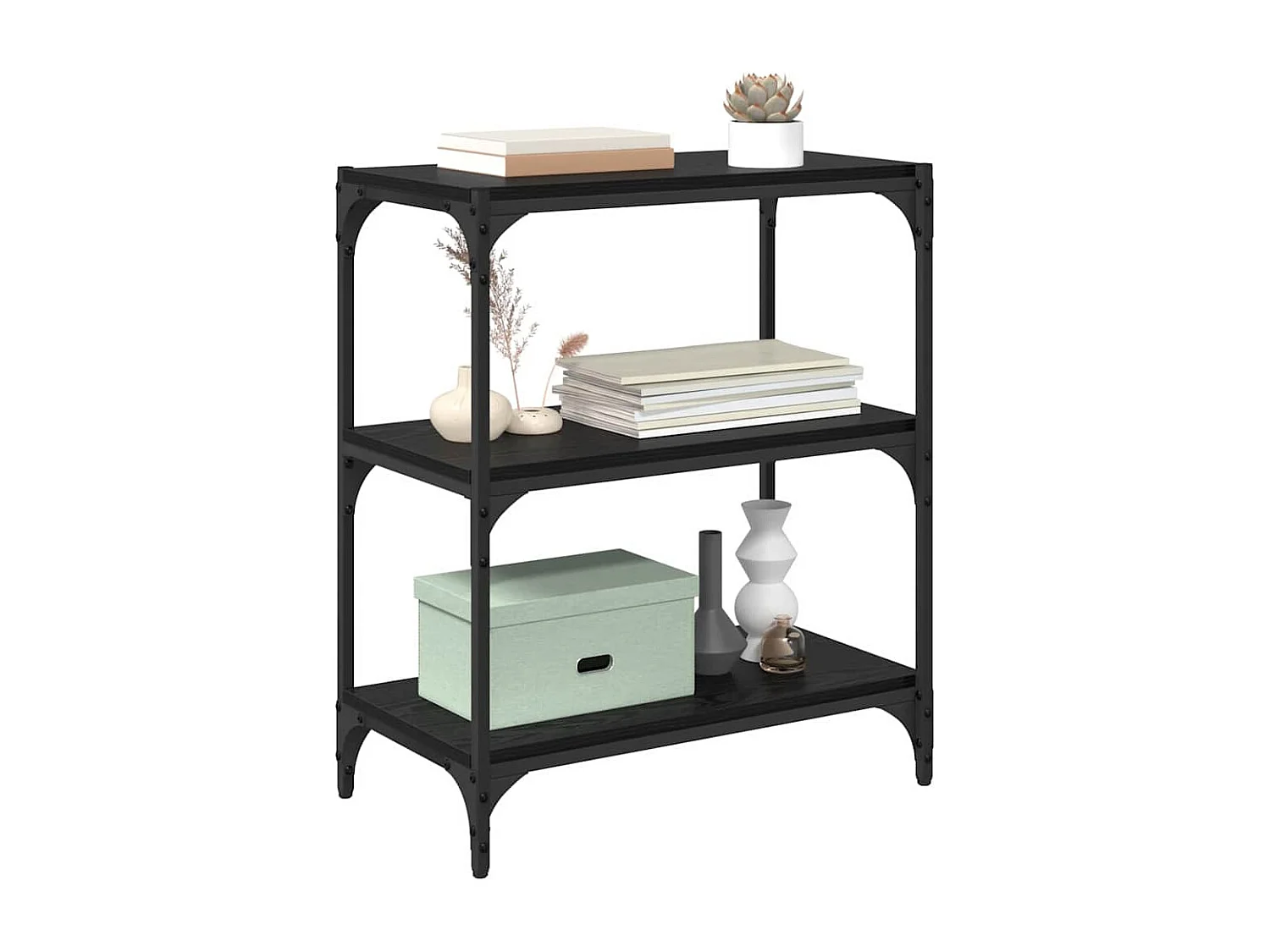 Bibliothèque Chêne noir 60 x 33 x 71 cm Bois d'ingénierie